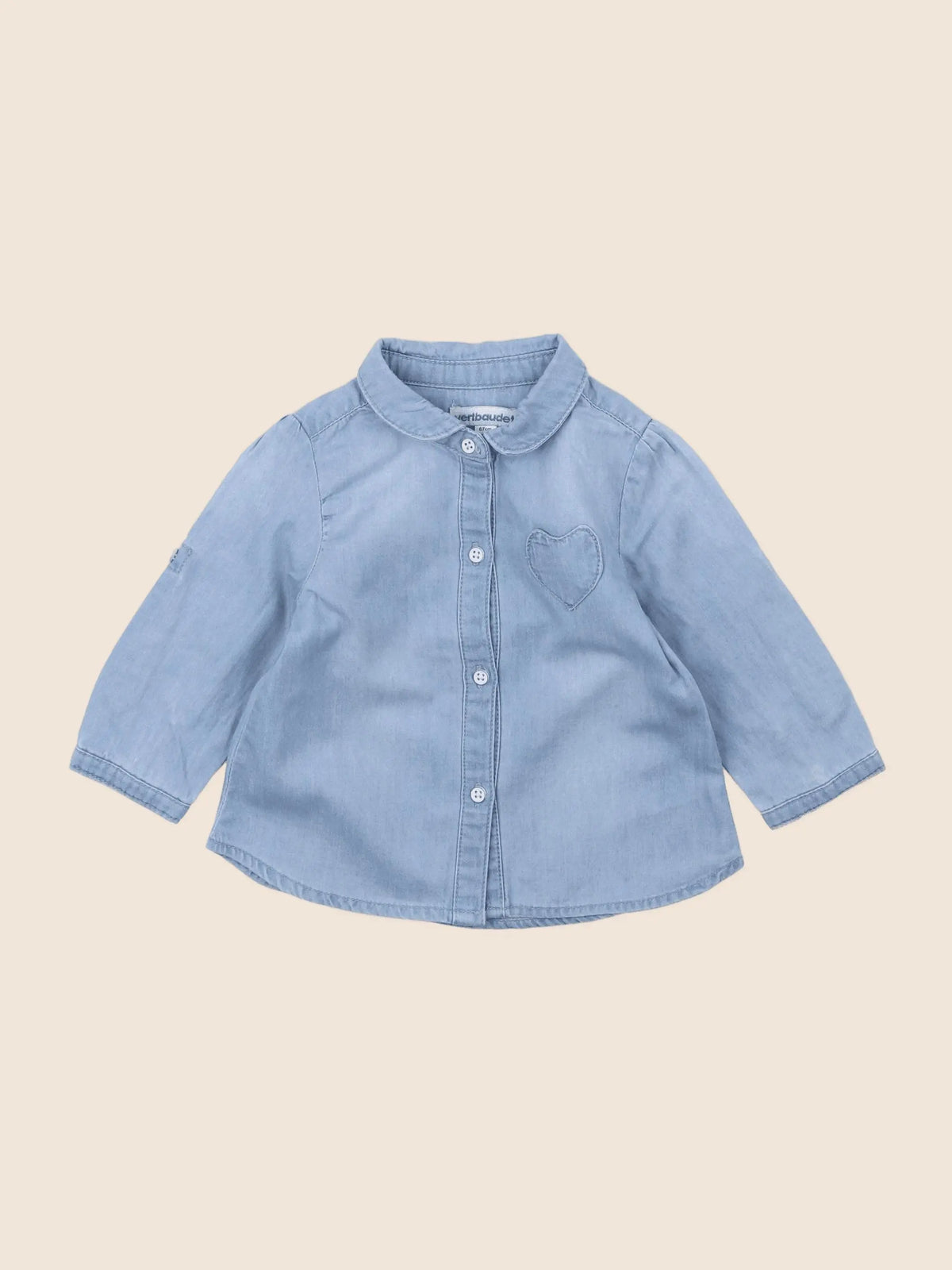 Vertbaudet - blouse bleu - 6 mois