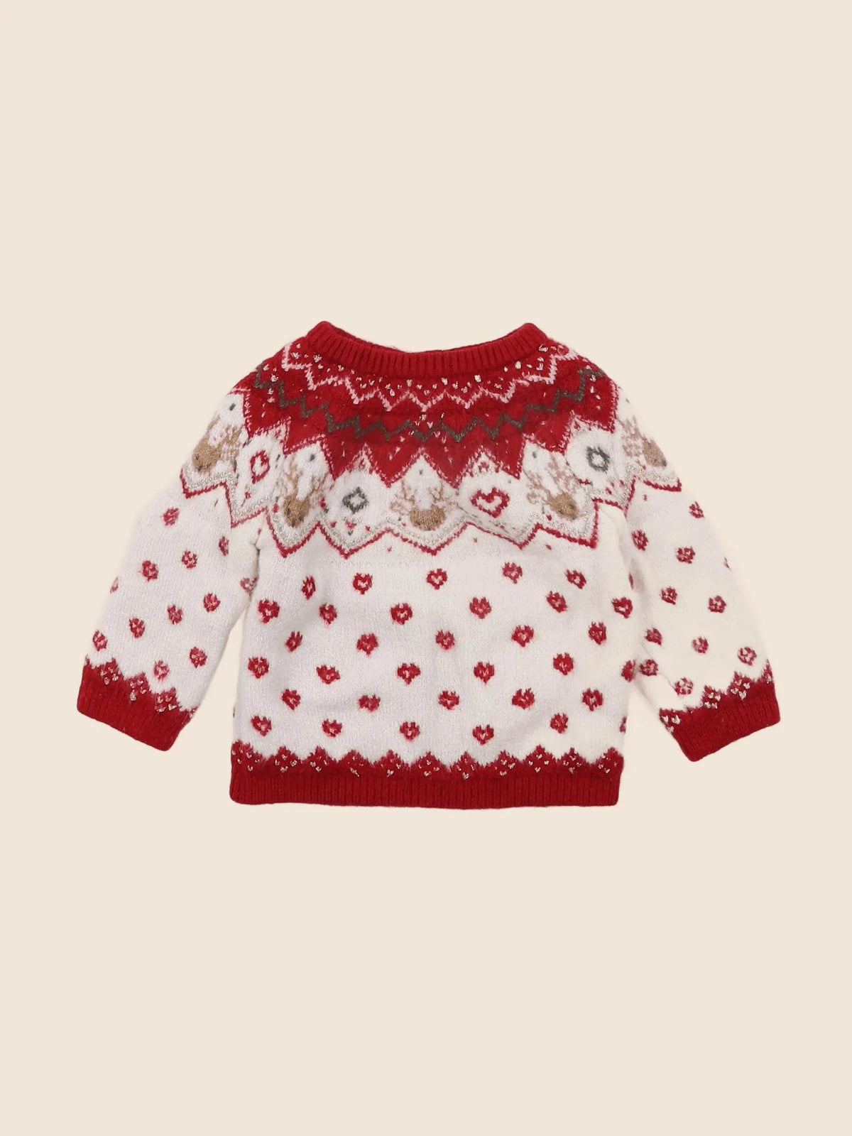 Vertbaudet - pull rouge - 6 mois