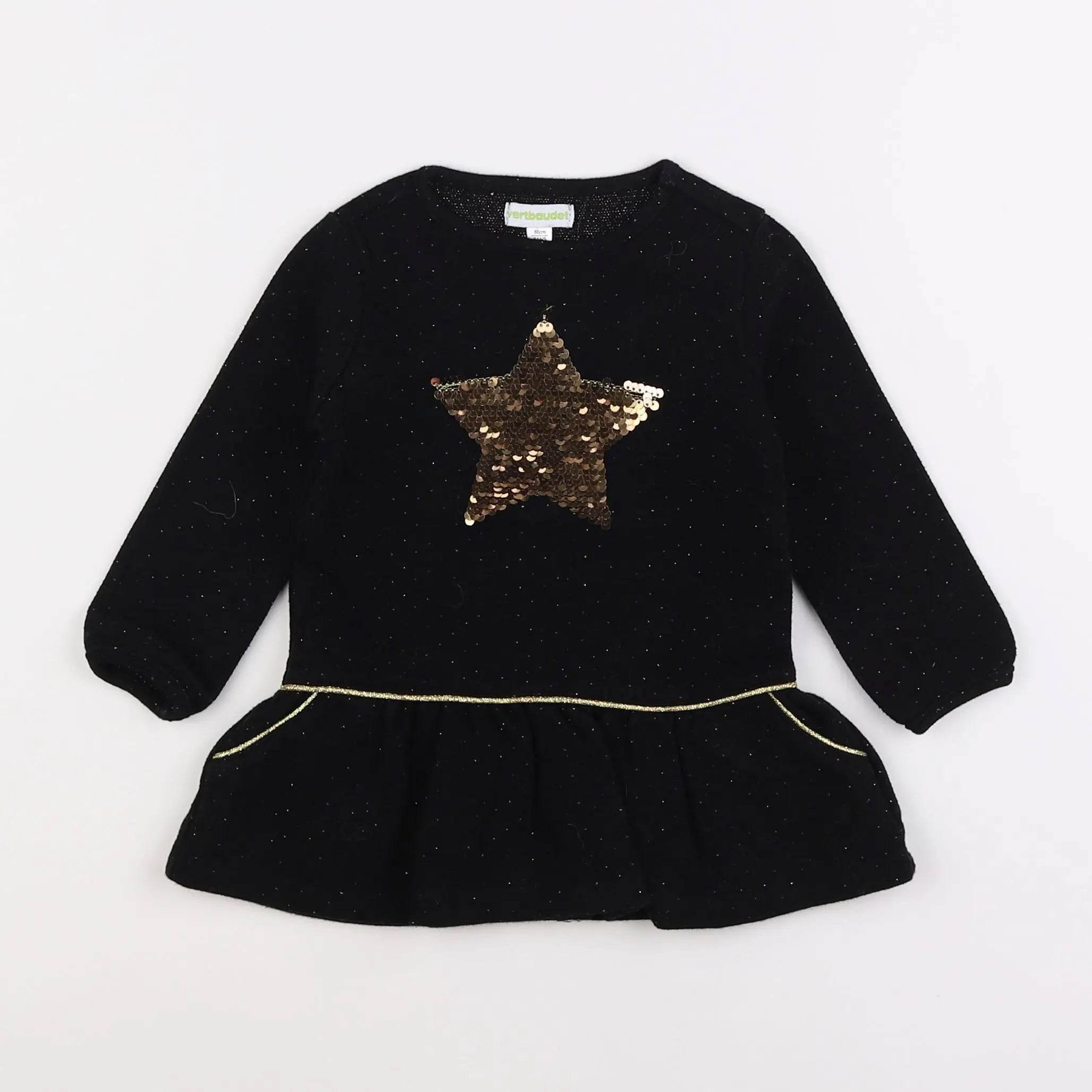 Vertbaudet - robe noir - 2 ans