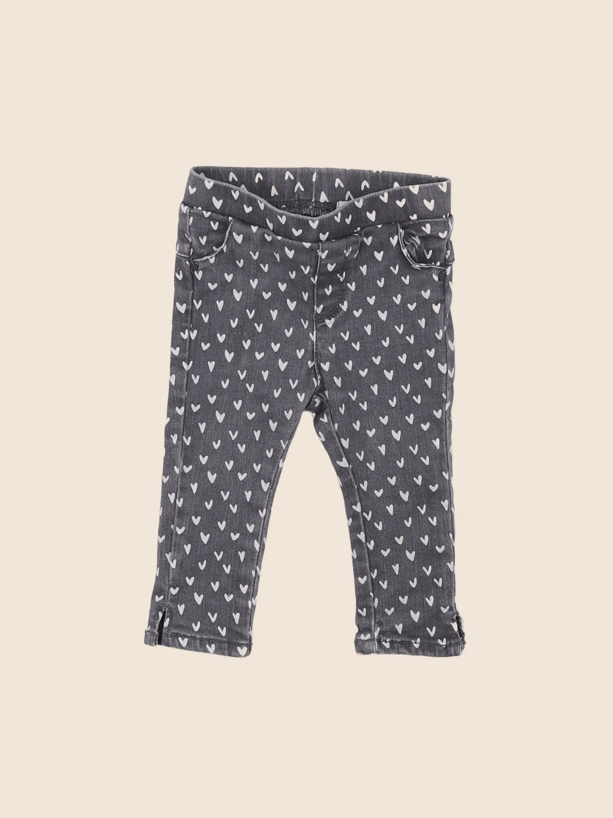 Vertbaudet - jegging gris - 9 mois