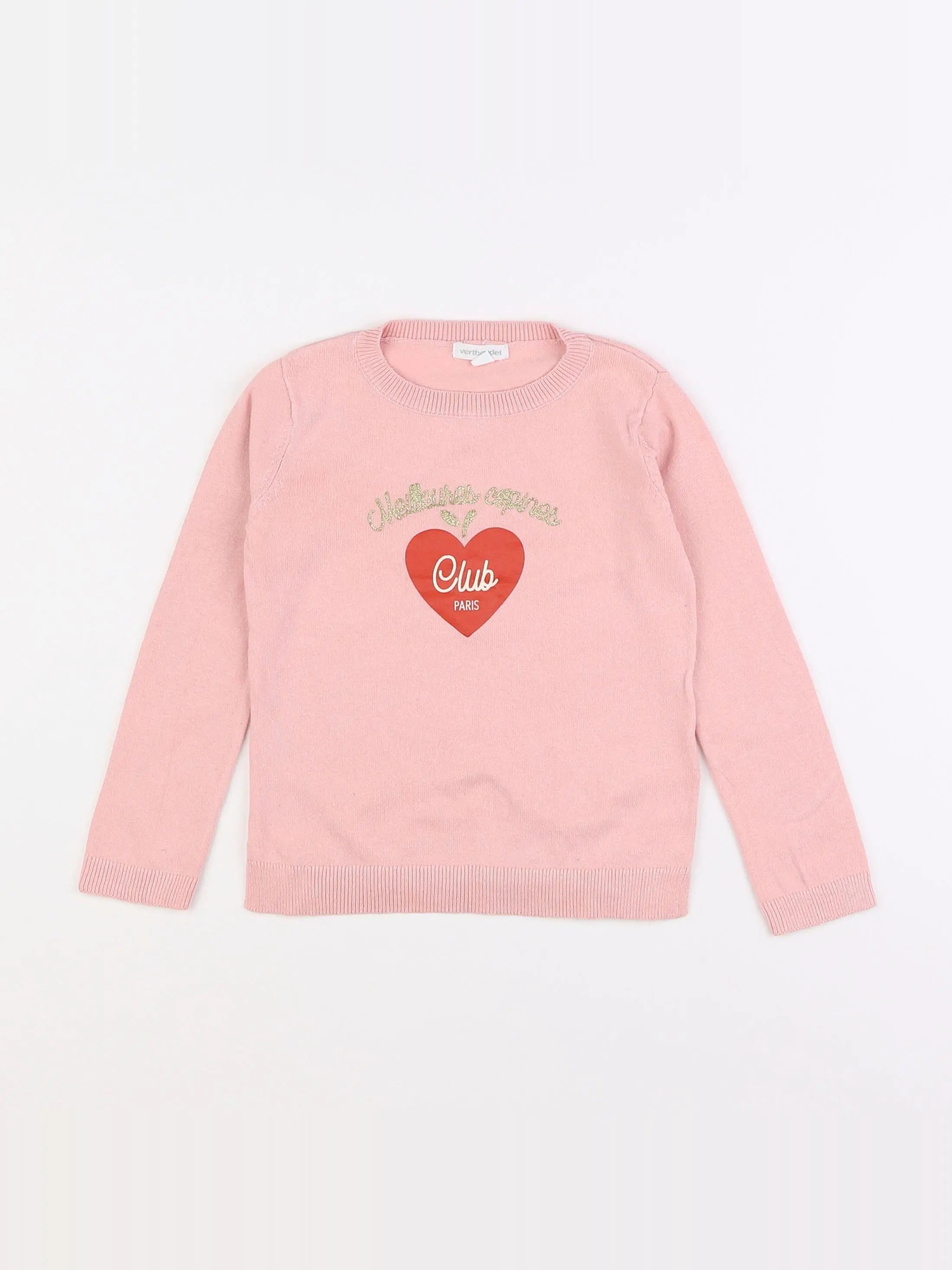 Vertbaudet - pull rose - 3 ans