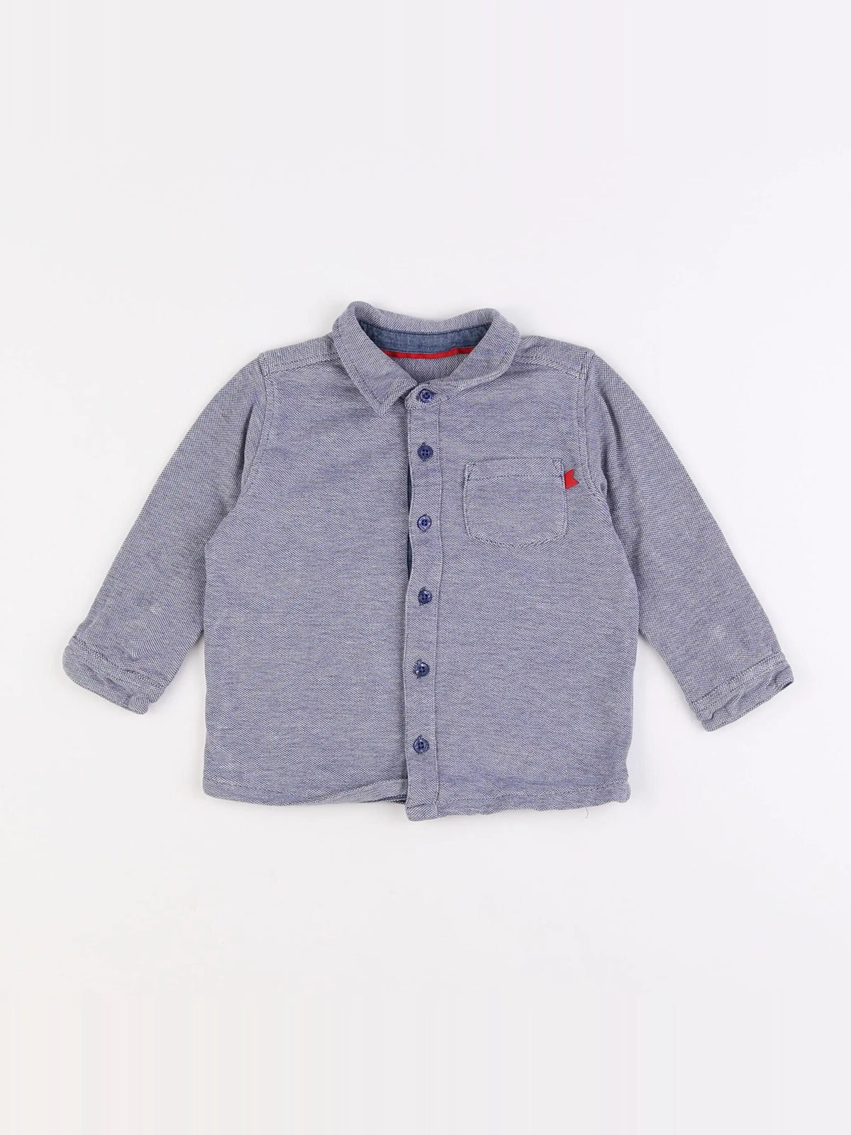 Cadet Rousselle - chemise bleu - 12 mois