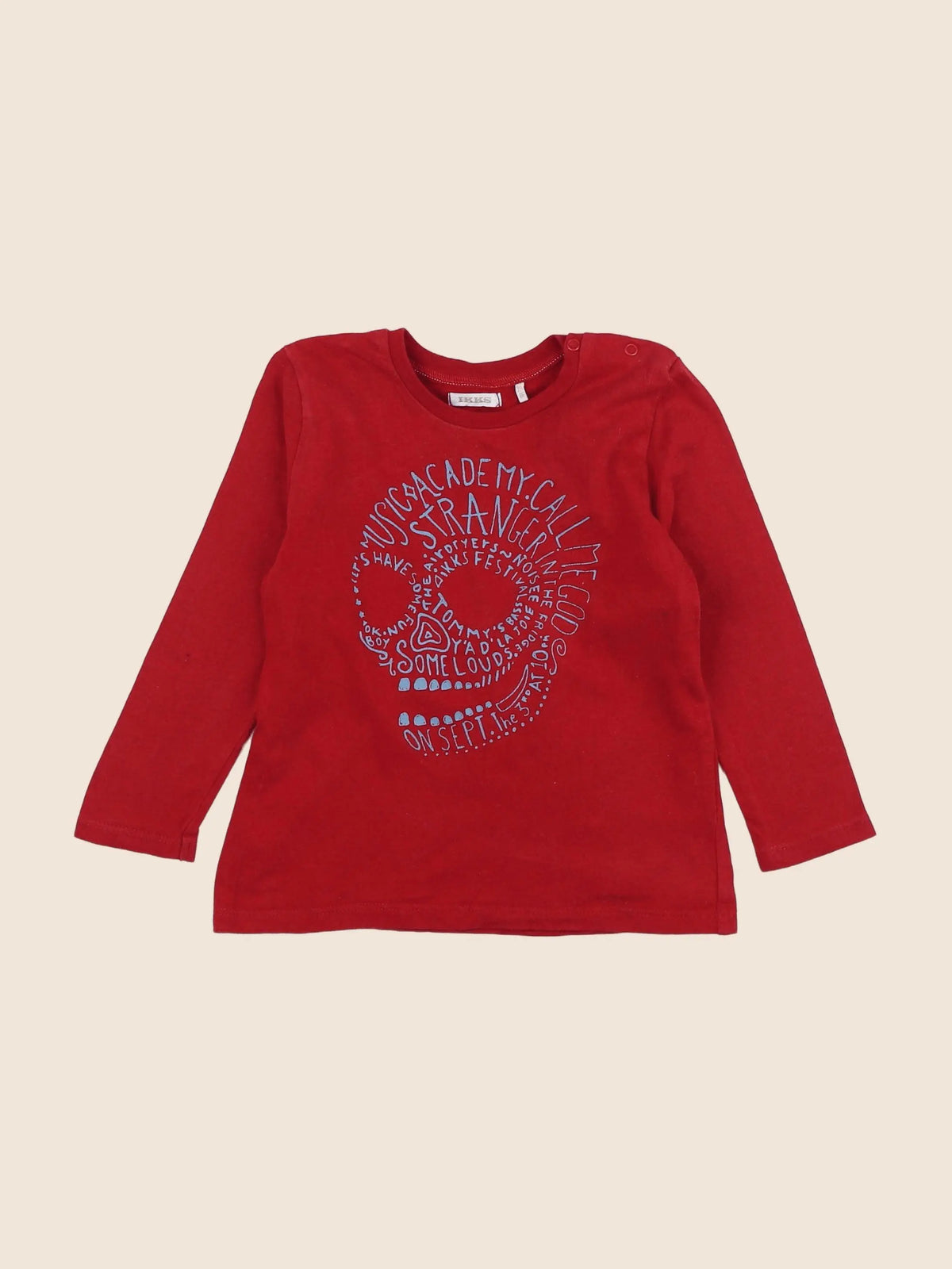 IKKS - tee-shirt rouge - 2 ans
