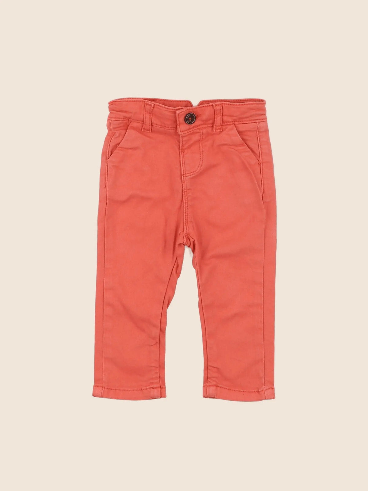 Tape à l'oeil - pantalon orange - 9 mois