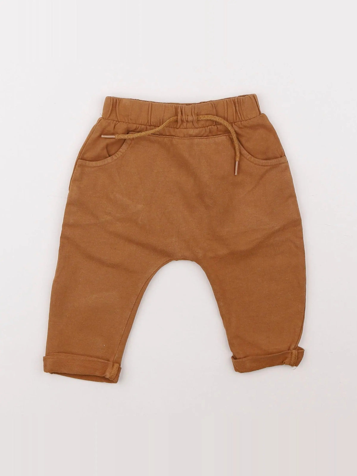 Vertbaudet - sarouel marron - 6 mois