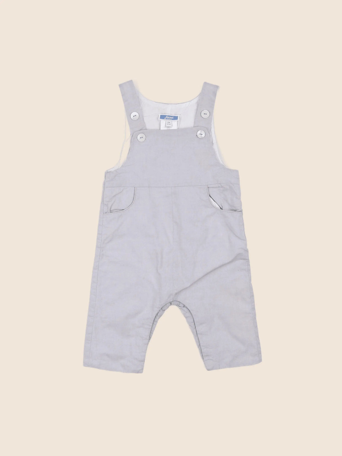 Jacadi - salopette gris - 6 mois