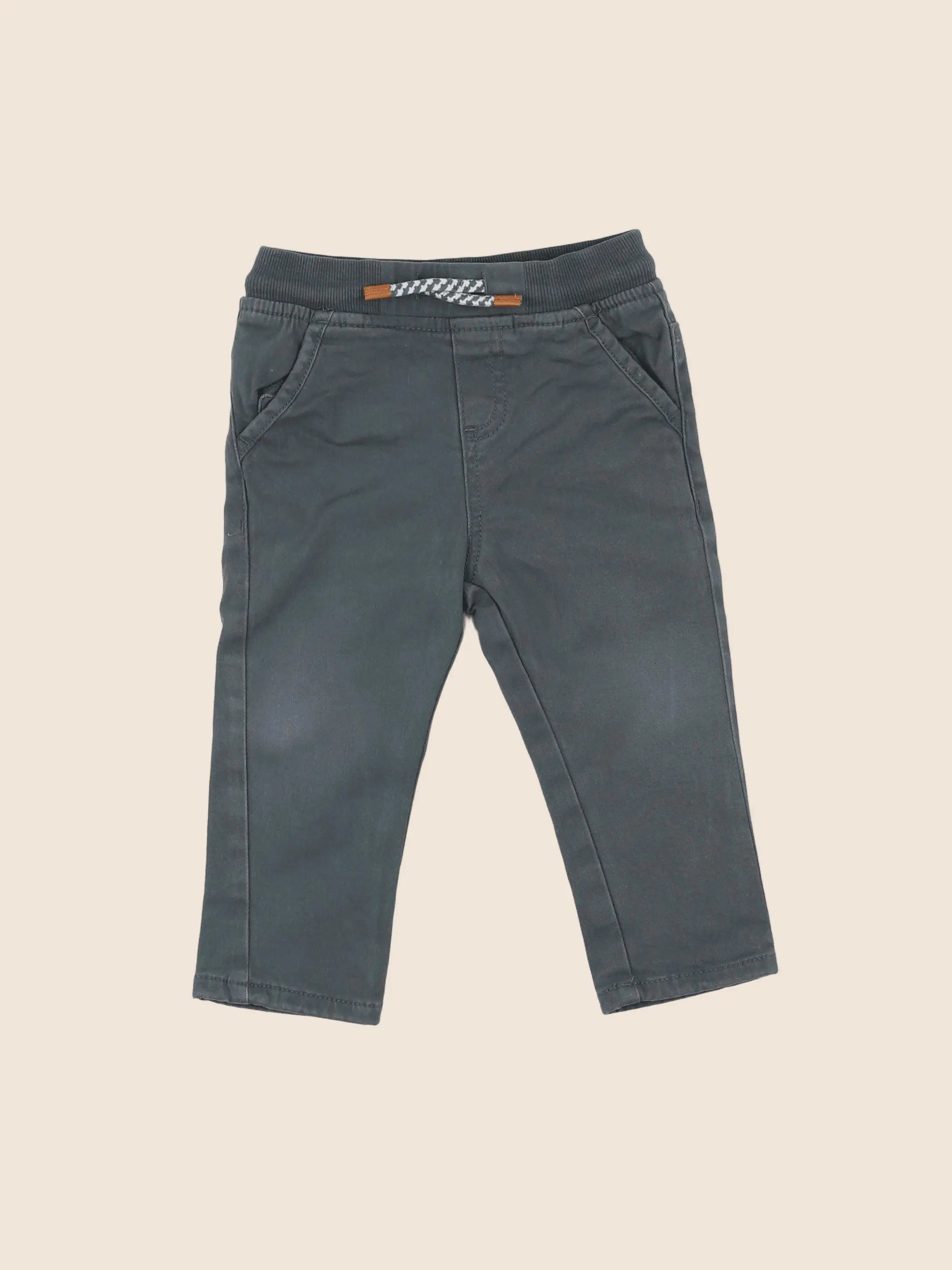 Vertbaudet - pantalon vert - 18 mois