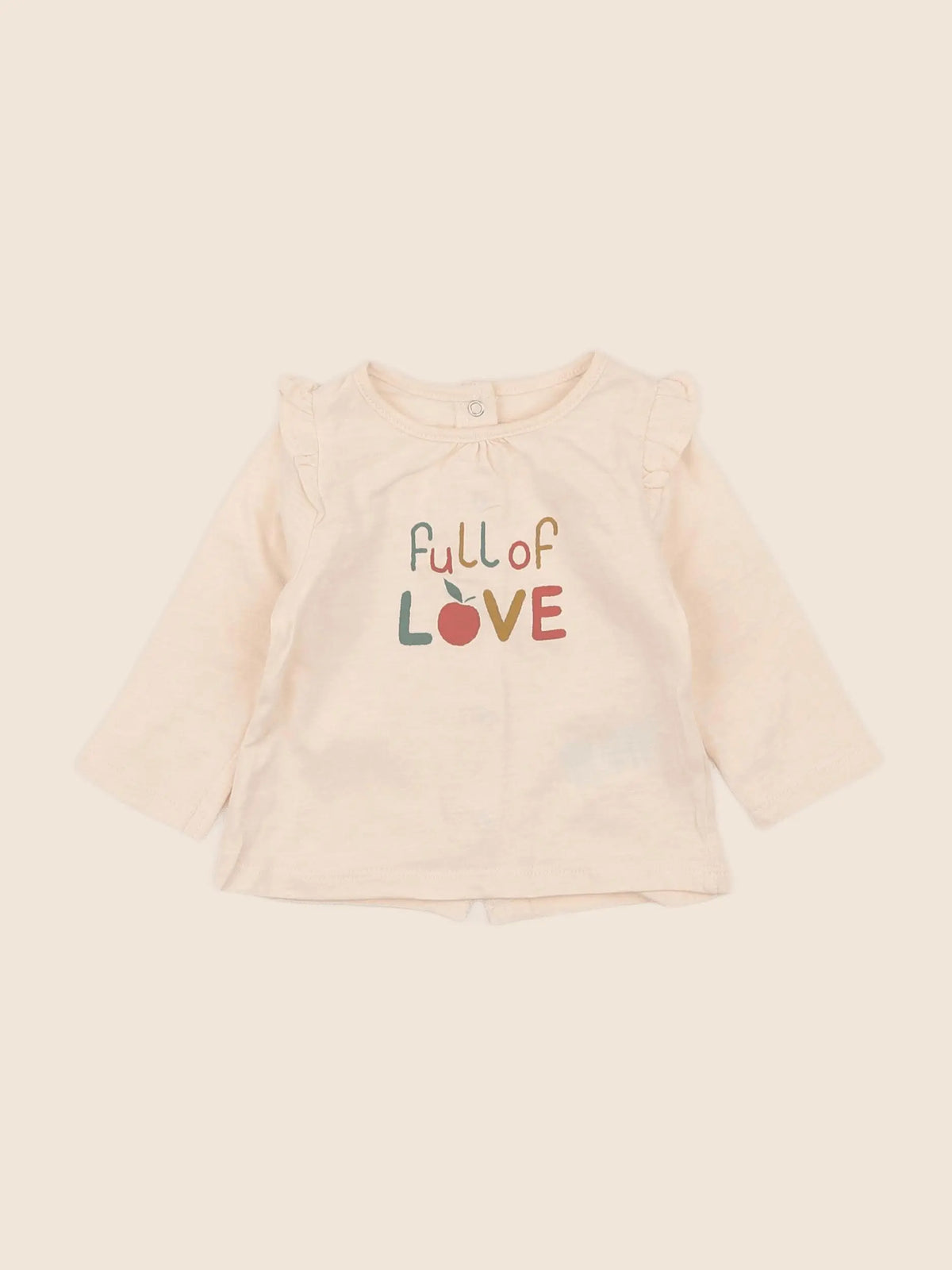 Vertbaudet - tee-shirt beige - 3 mois