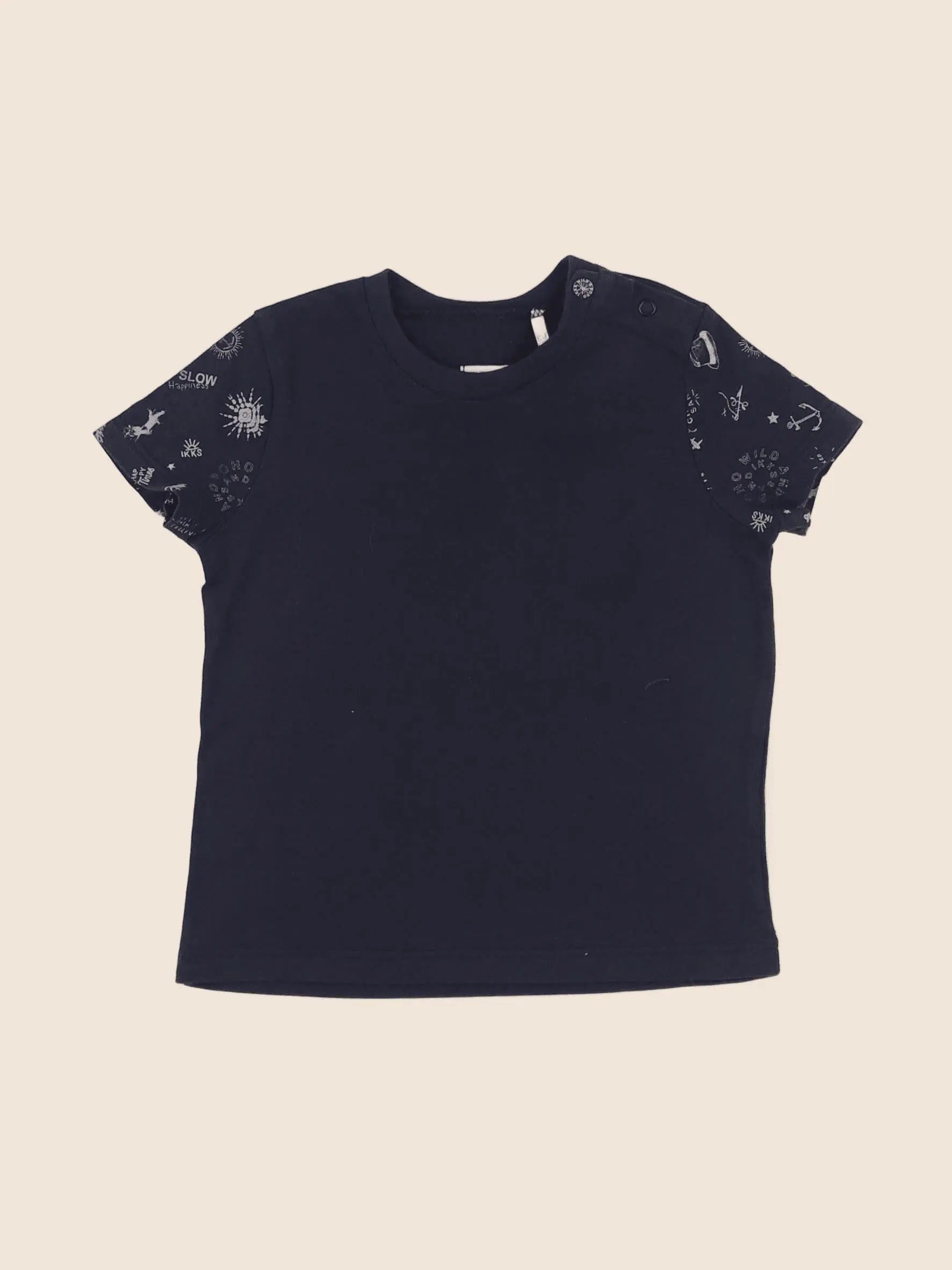 IKKS - tee-shirt bleu - 12 mois