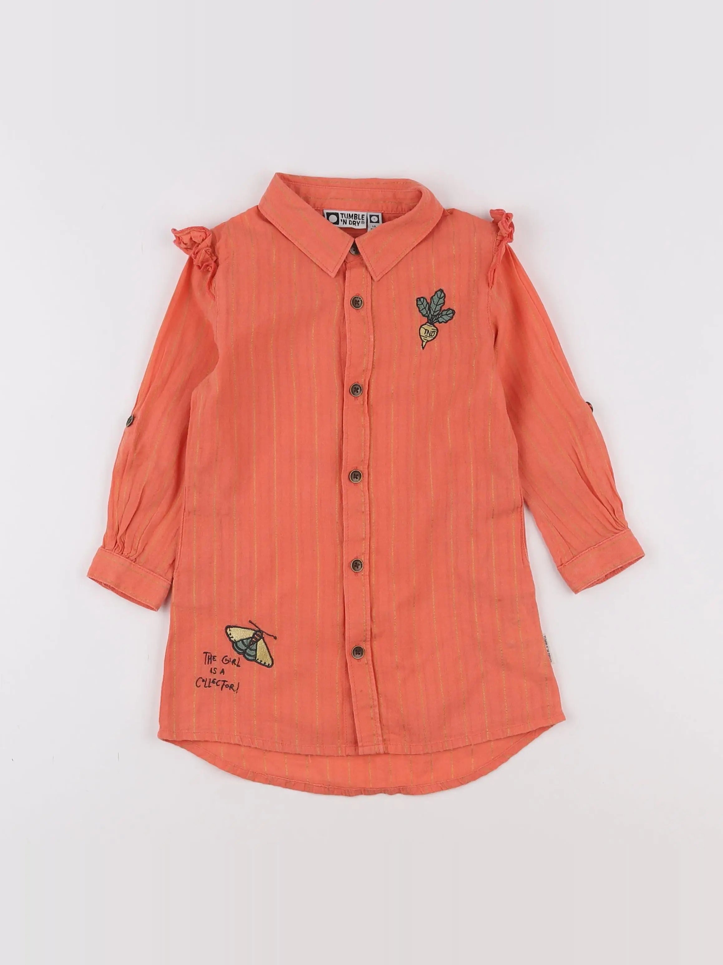 Tumble N Dry - robe orange, vert - 18 mois