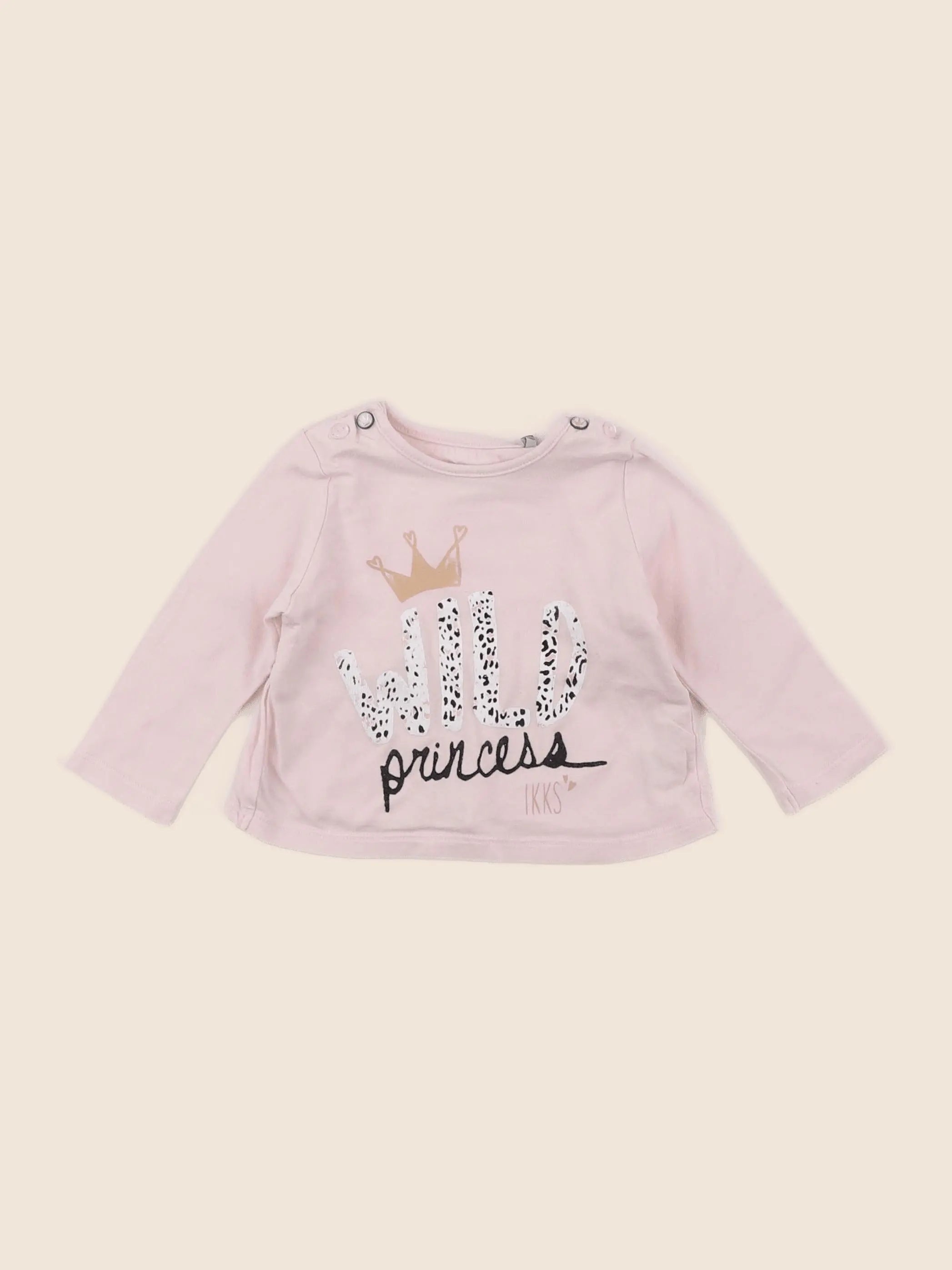 IKKS - tee-shirt rose - 6 mois
