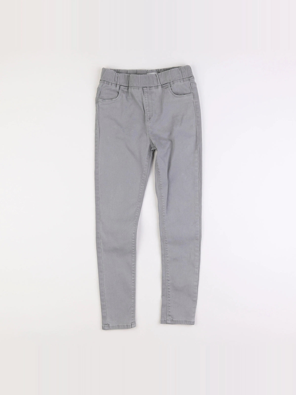 Vertbaudet - jegging gris - 10 ans