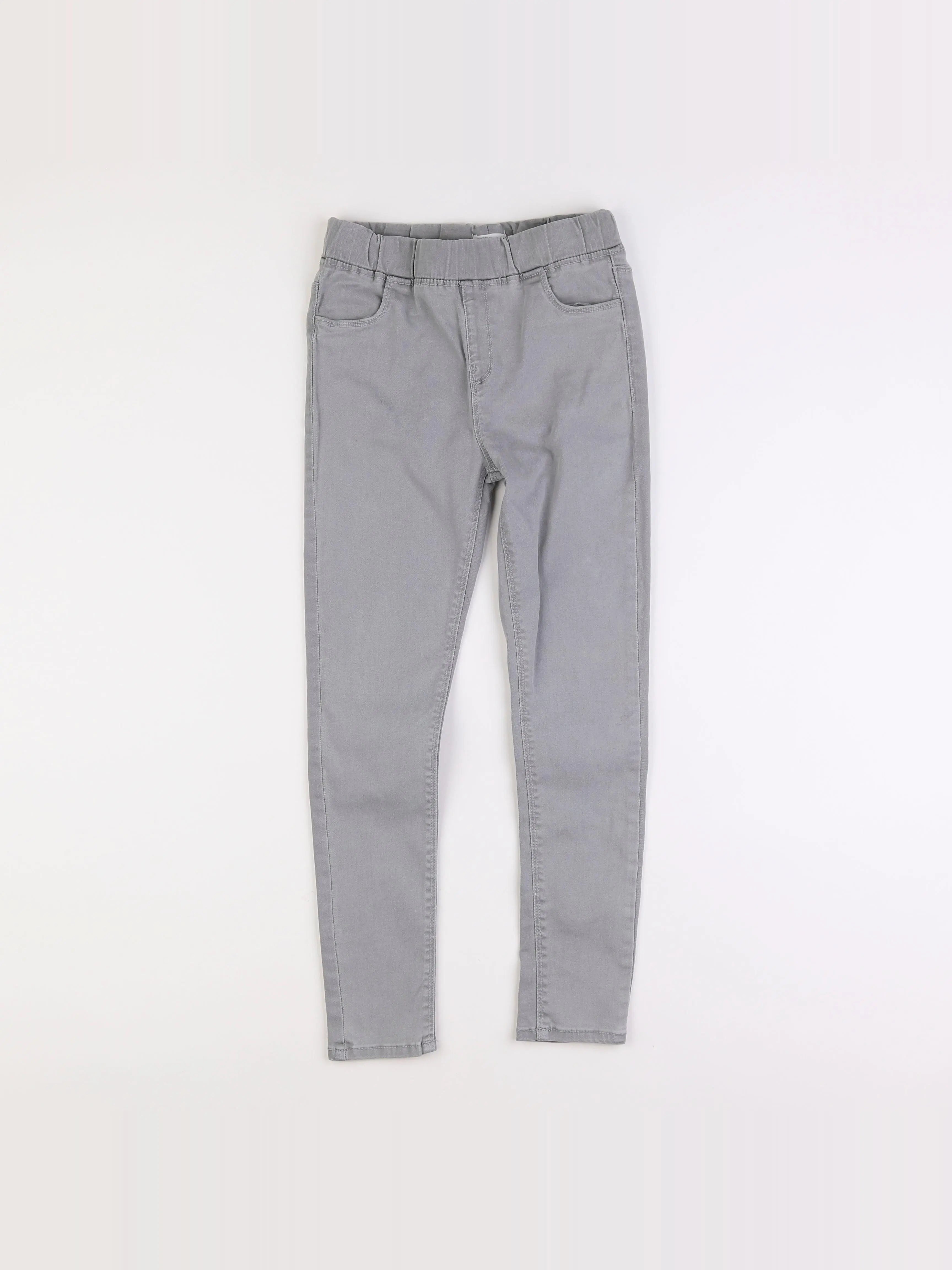 Vertbaudet - jegging gris - 10 ans