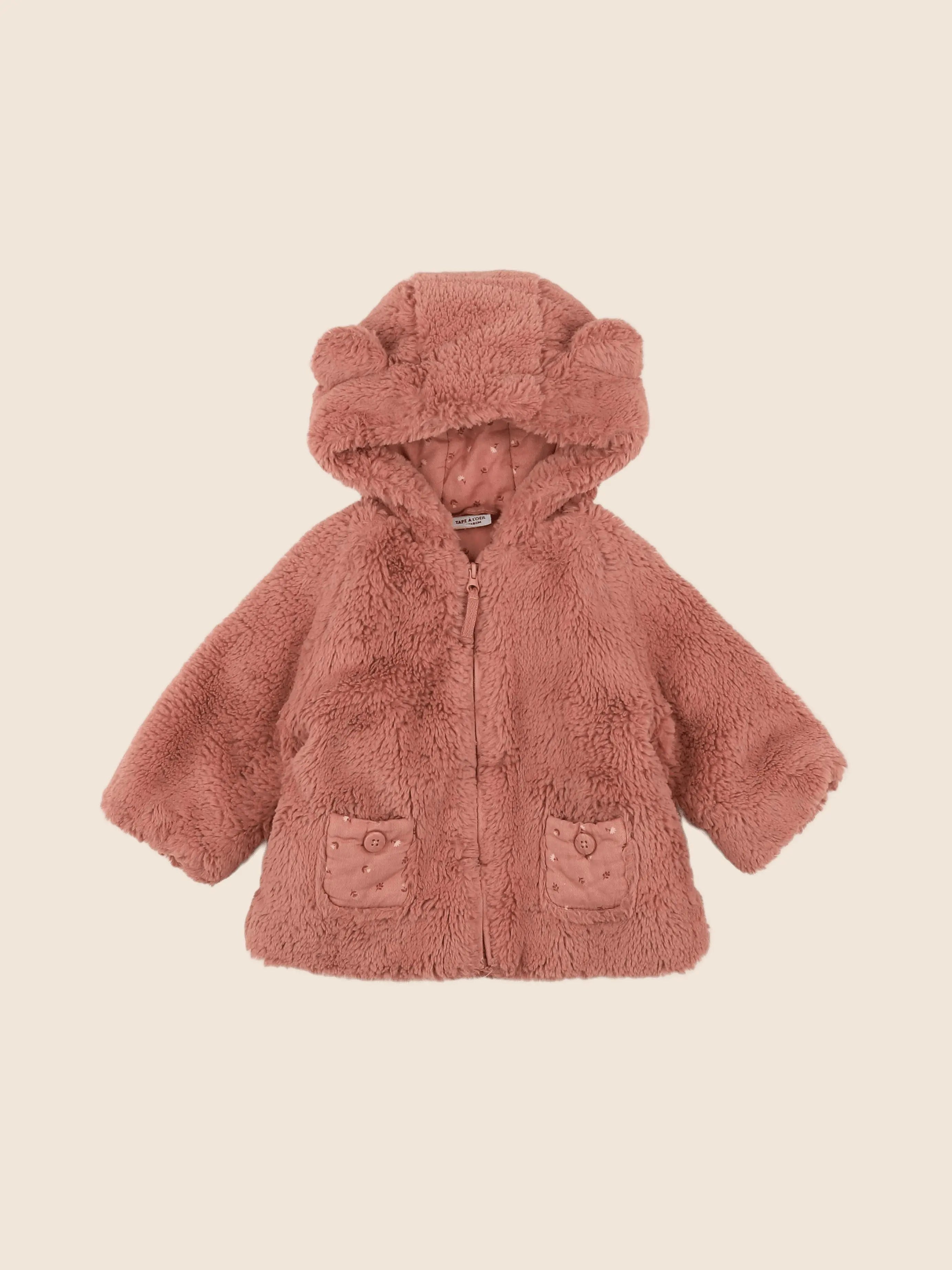 Tape à l'oeil - manteau rose - 6 mois