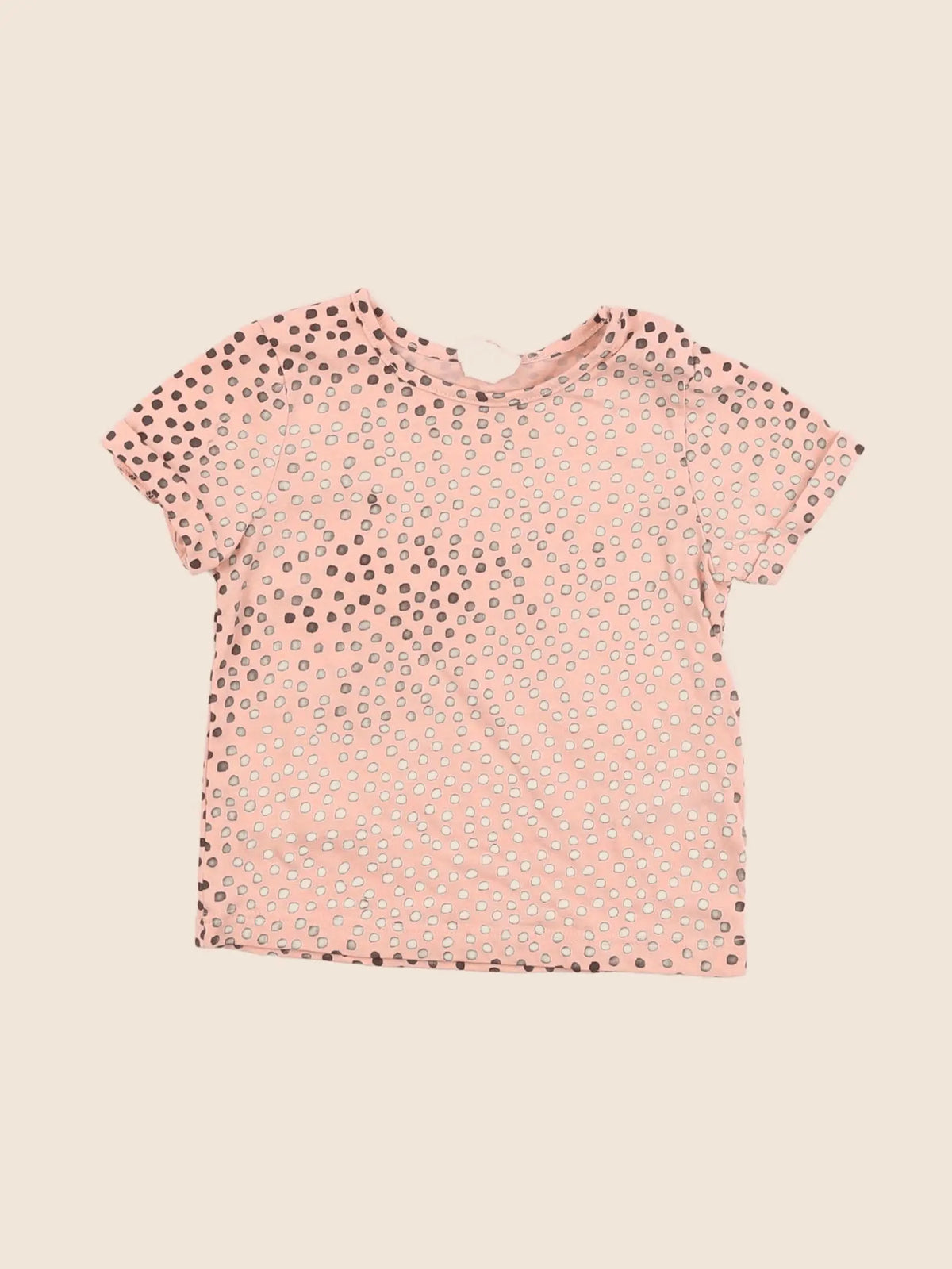 H&M - tee-shirt rose - 6/9 mois