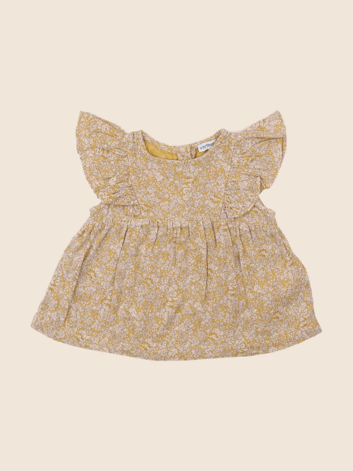 Vertbaudet - blouse jaune - 6 mois
