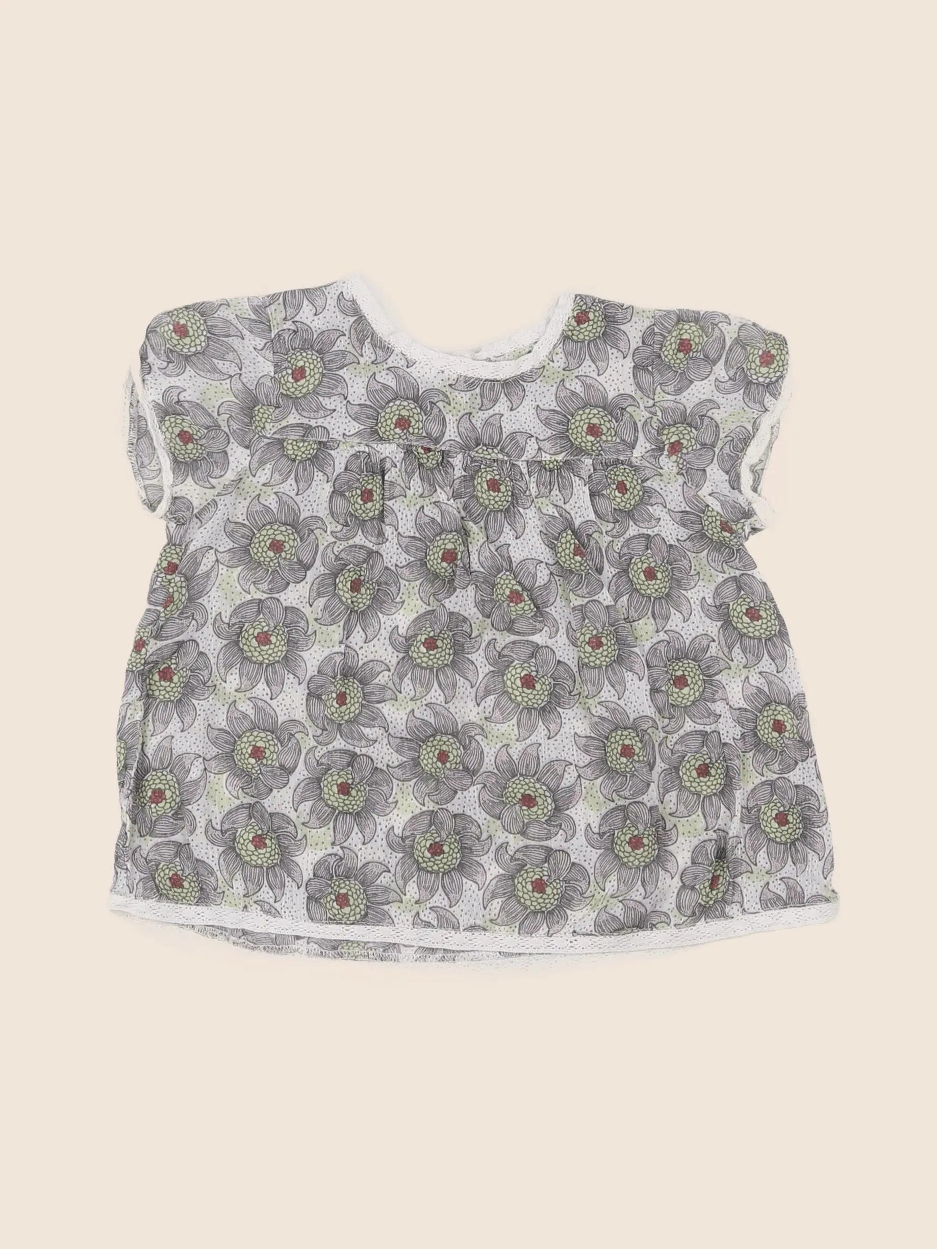 Boutchou - blouse violet - 12 mois