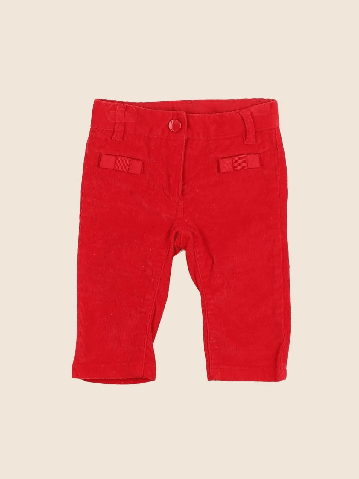 Jacadi - jegging rouge - 6 mois
