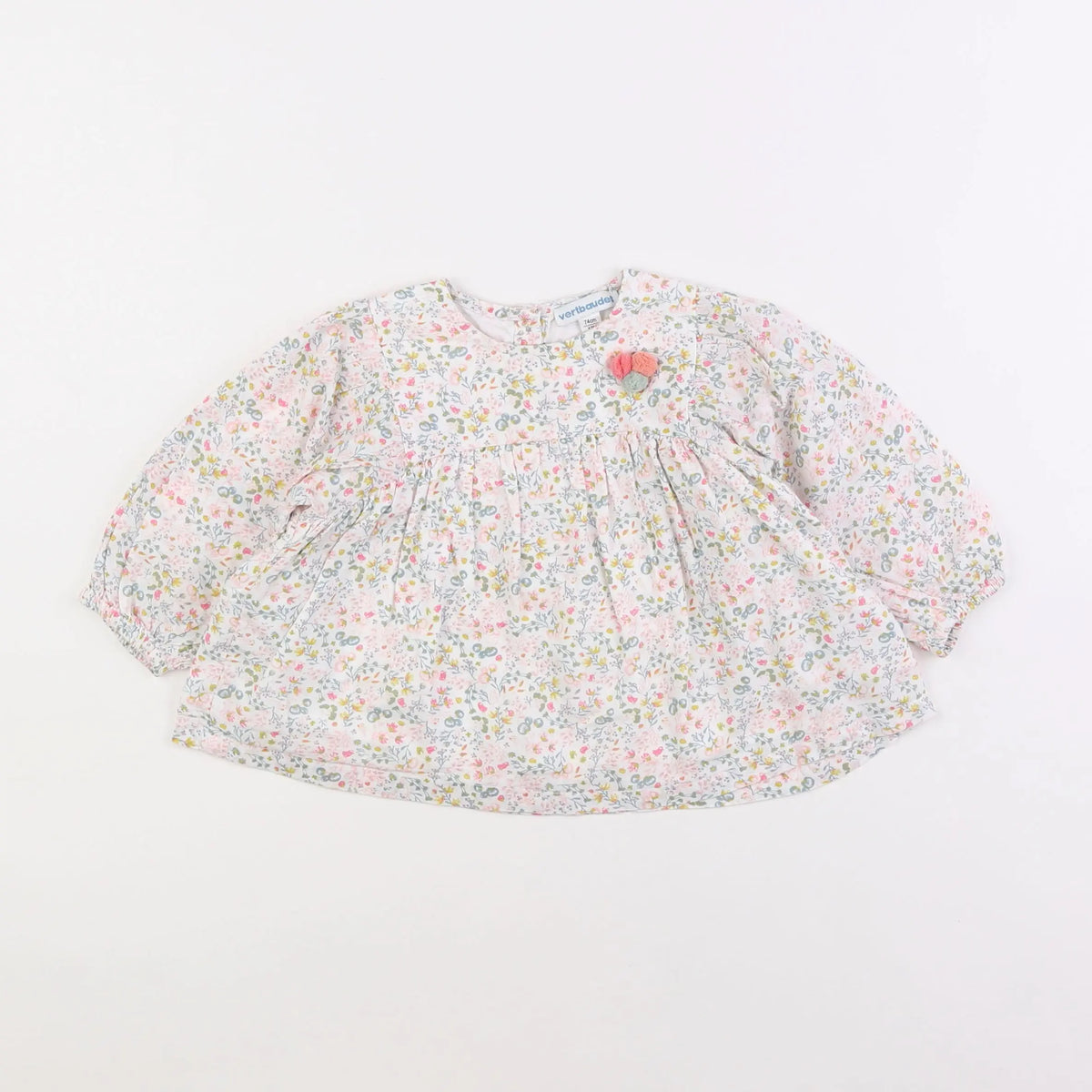 Vertbaudet - blouse multicolore - 12 mois