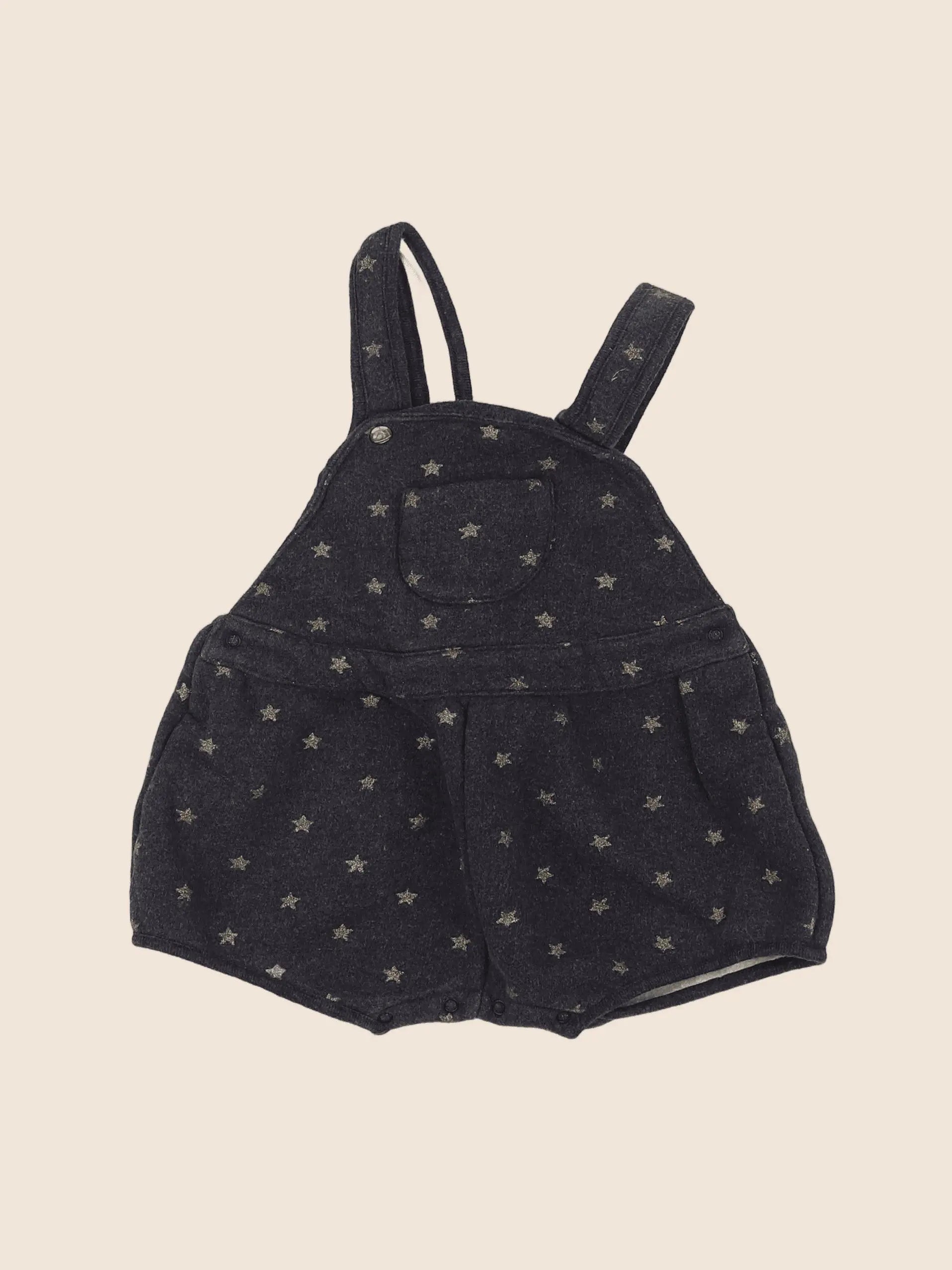 Petit Bateau - salopette gris - 18 mois