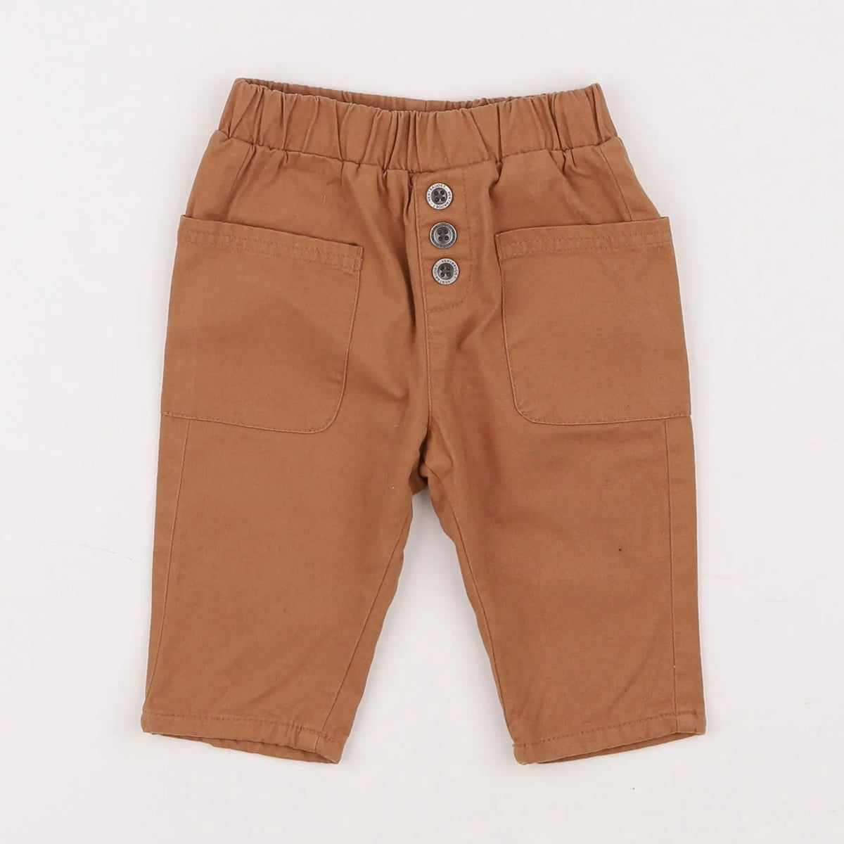 Vertbaudet - pantalon marron - 6 mois