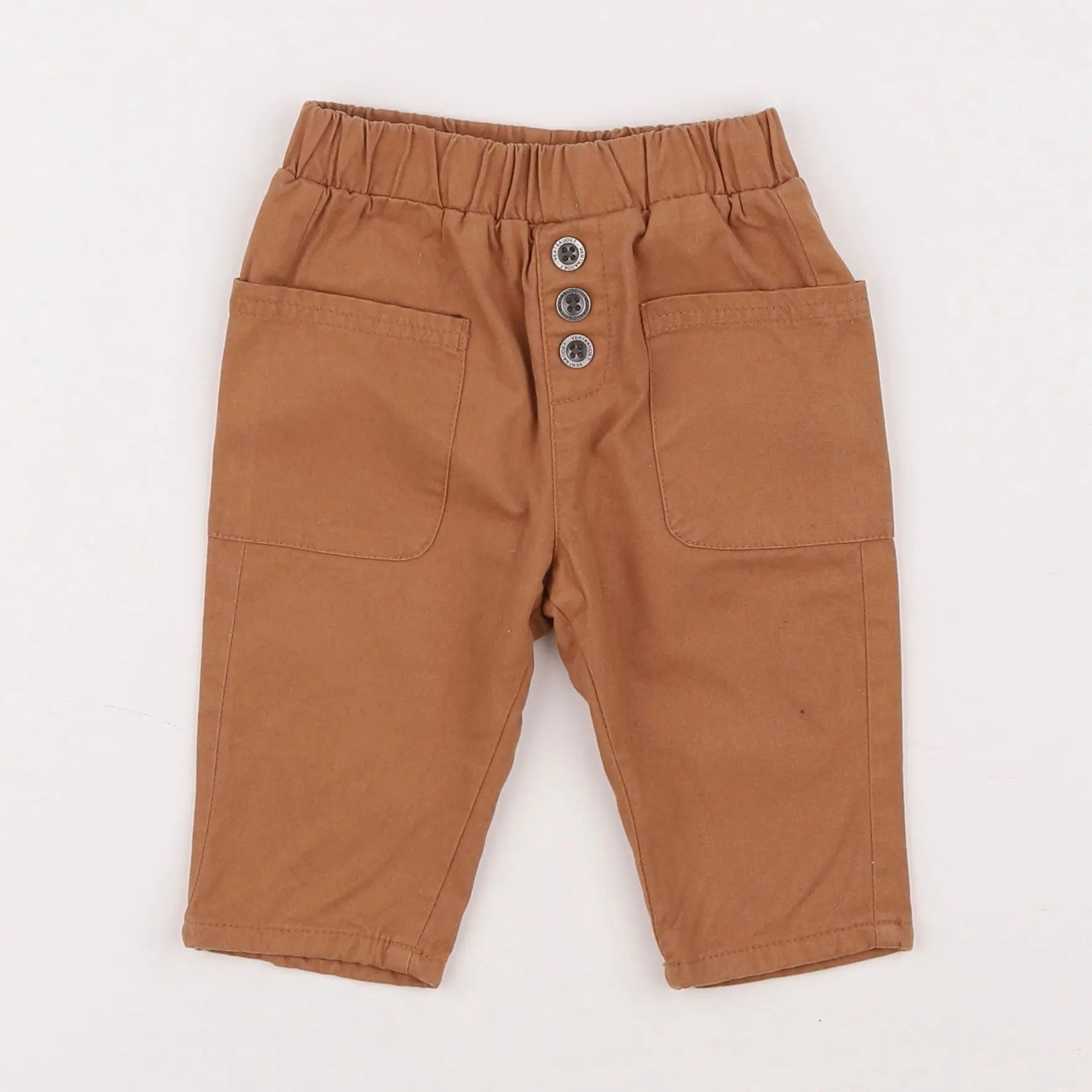Vertbaudet - pantalon marron - 6 mois