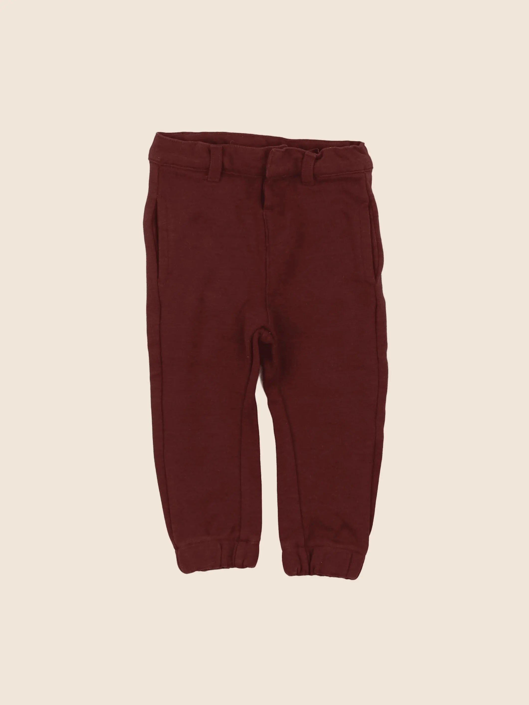 Vertbaudet - pantalon rouge - 18 mois