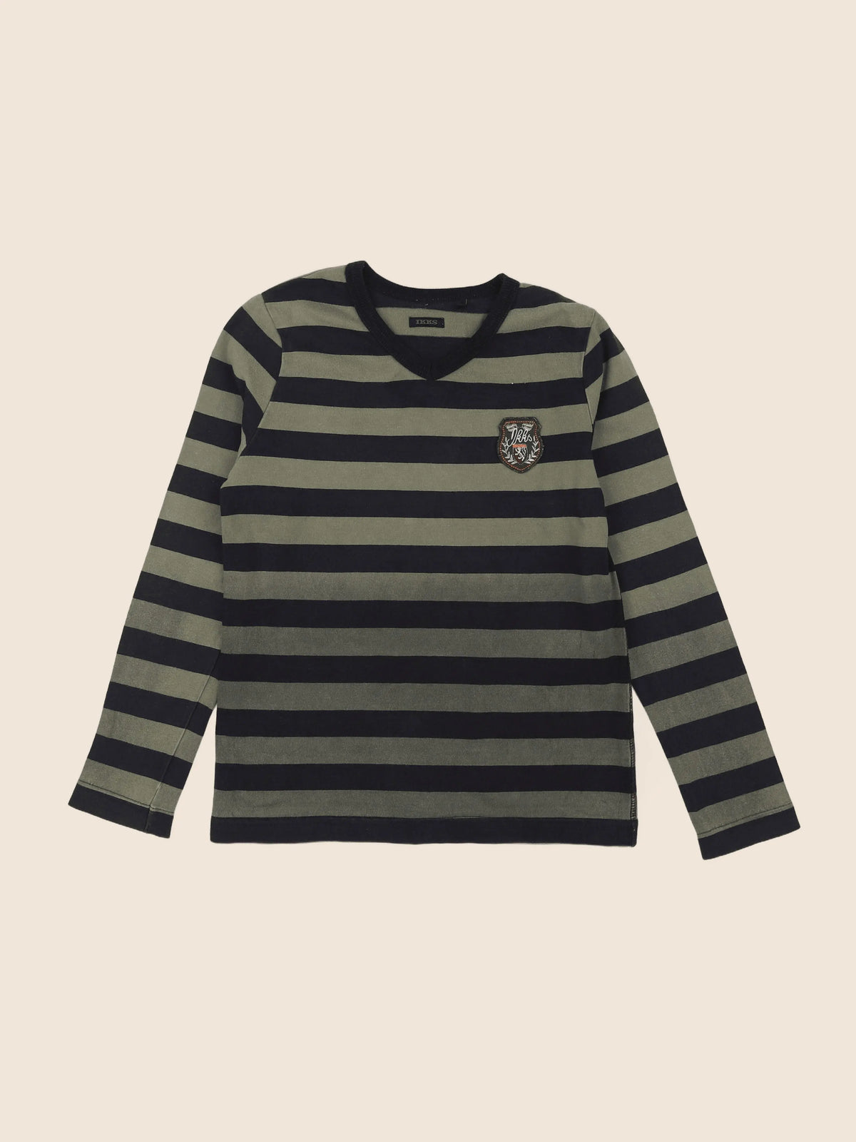 IKKS - tee-shirt vert, noir - 8 ans