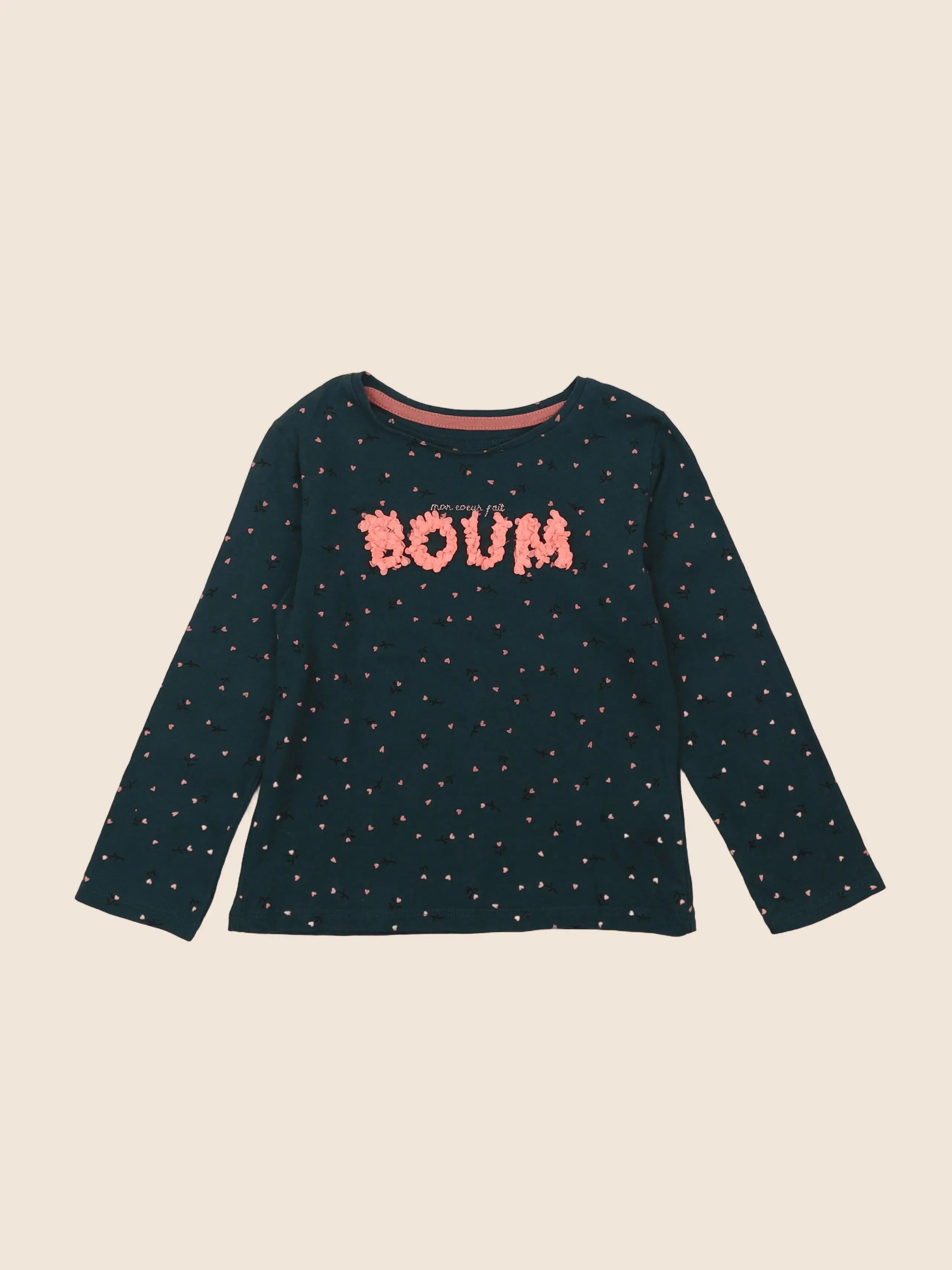 Vertbaudet - tee-shirt vert - 4 ans