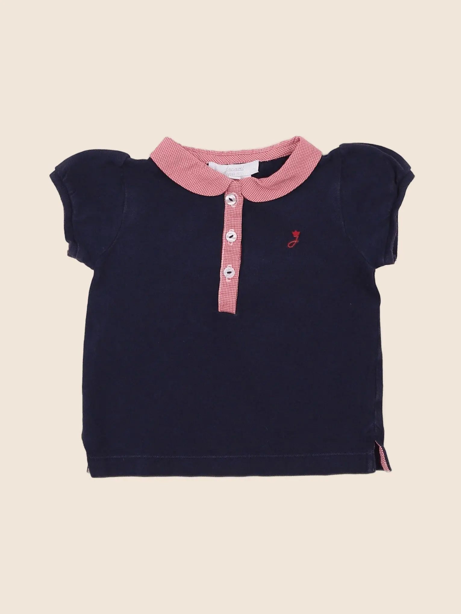 Jacadi - polo bleu - 12 mois