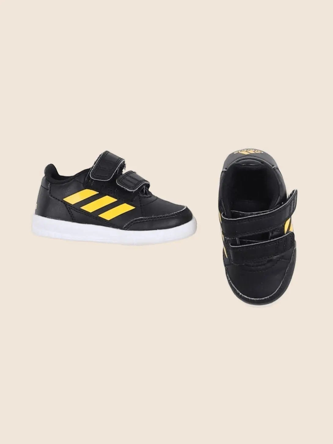 Adidas - tennis à scratch/ lacets noir - pointure 20