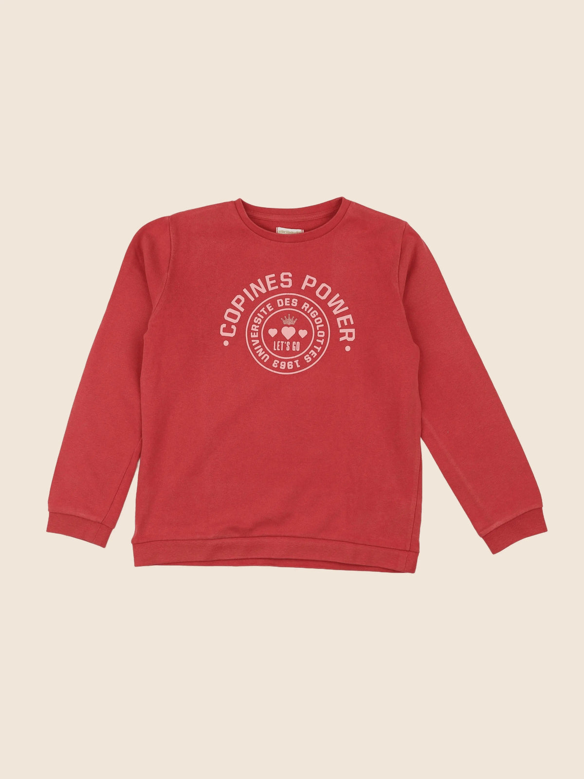 Vertbaudet - sweat rose - 12 ans