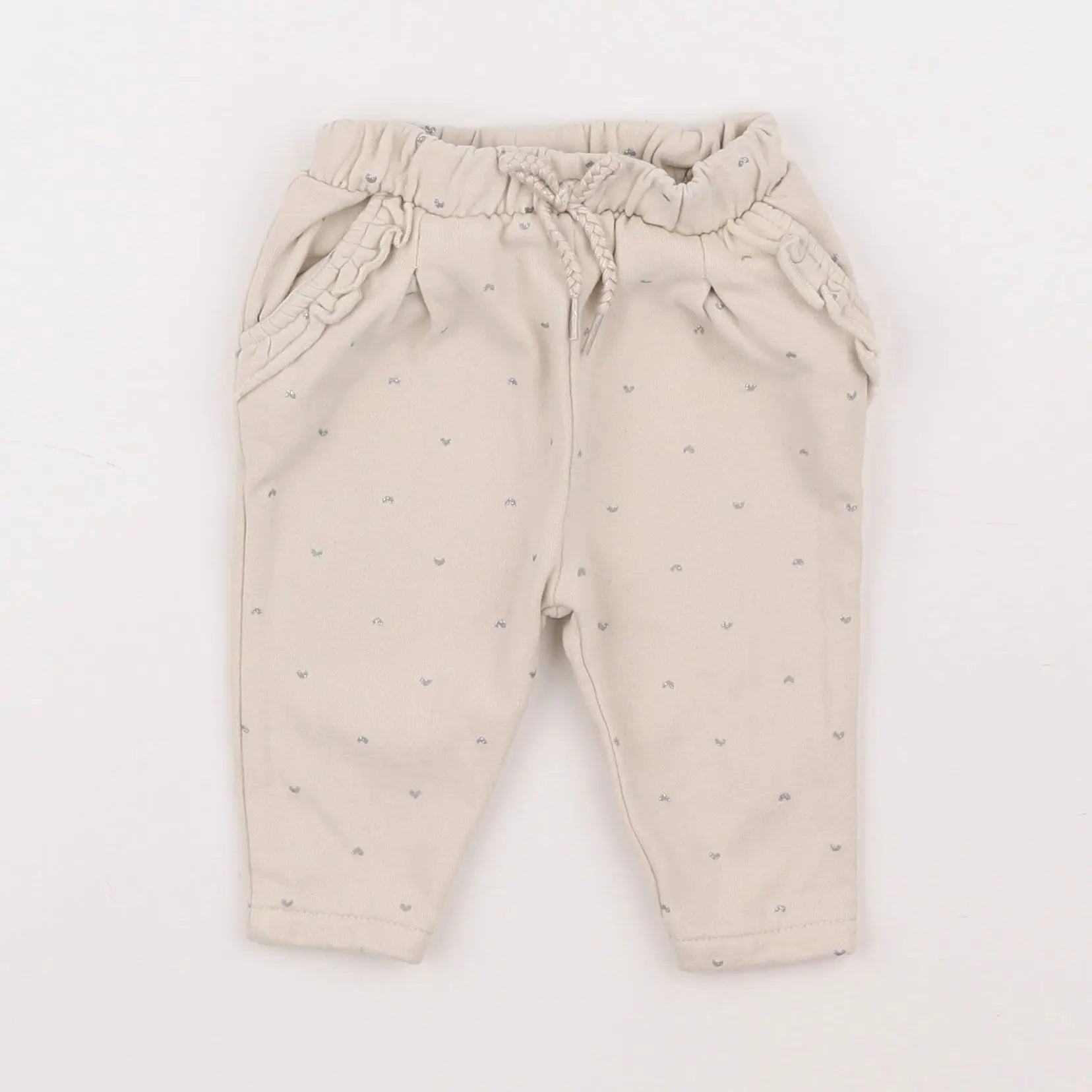 Vertbaudet - jogging beige - 6 mois