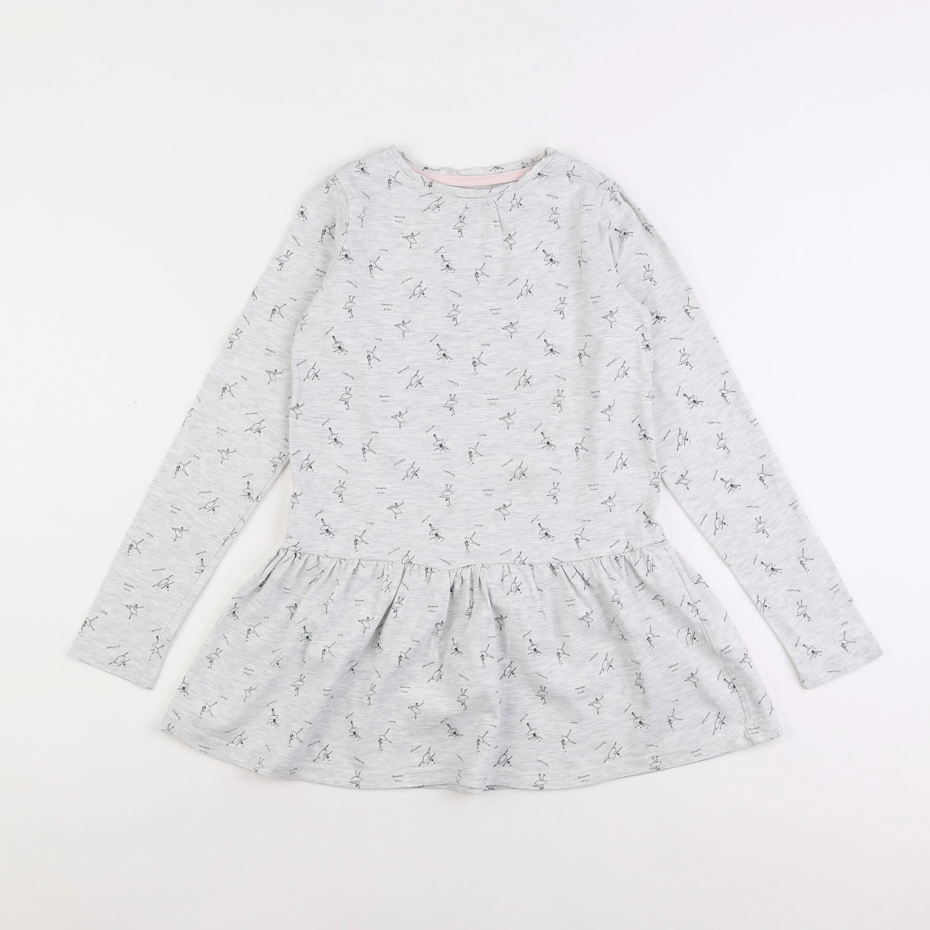 Vertbaudet - robe gris - 10 ans