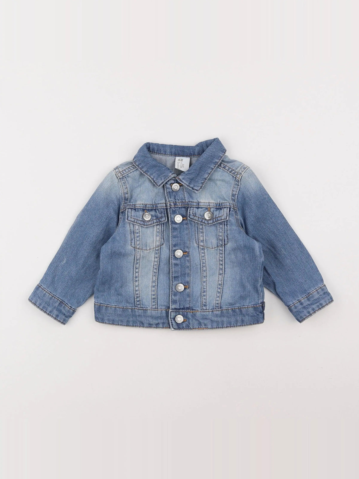 H&M - veste bleu - 9/12 mois