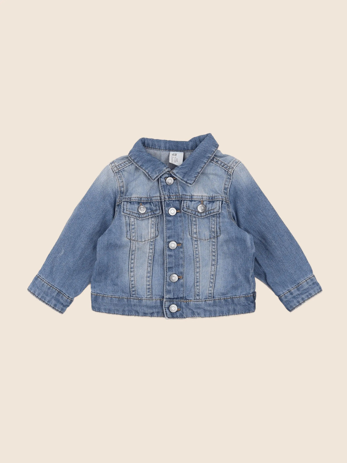 H&M - veste bleu - 9/12 mois