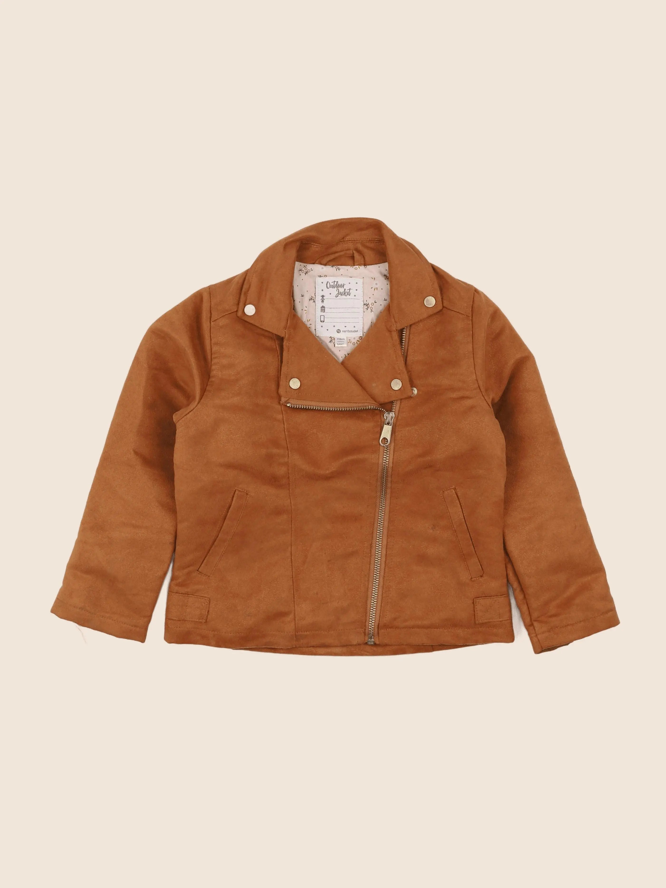 Vertbaudet - veste marron - 6 ans