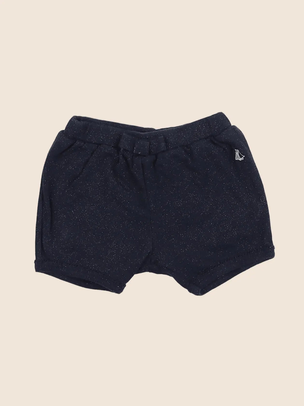 Petit Bateau - short bleu, argent - 6 mois