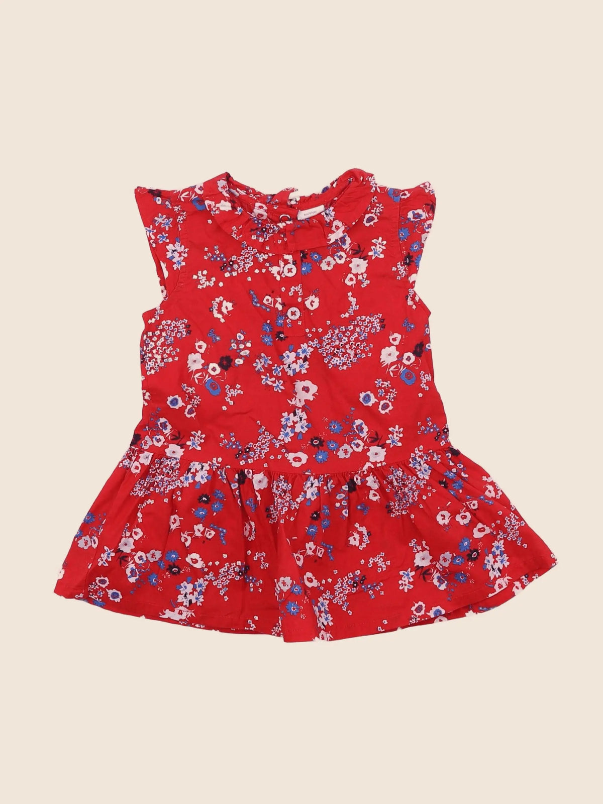 Petit Bateau - robe multicolore - 6 mois
