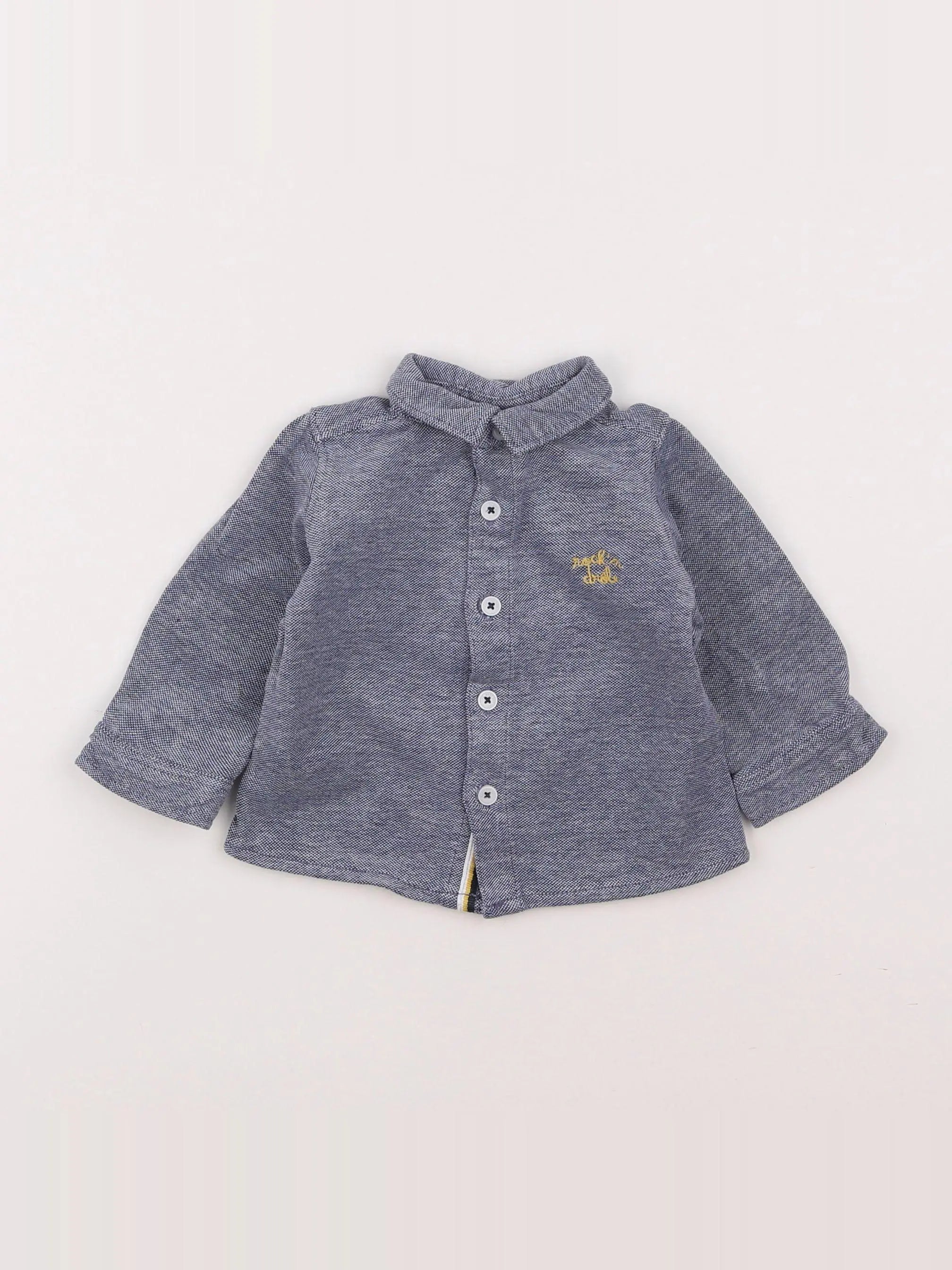 Tape à l'oeil - chemise bleu - 6 mois
