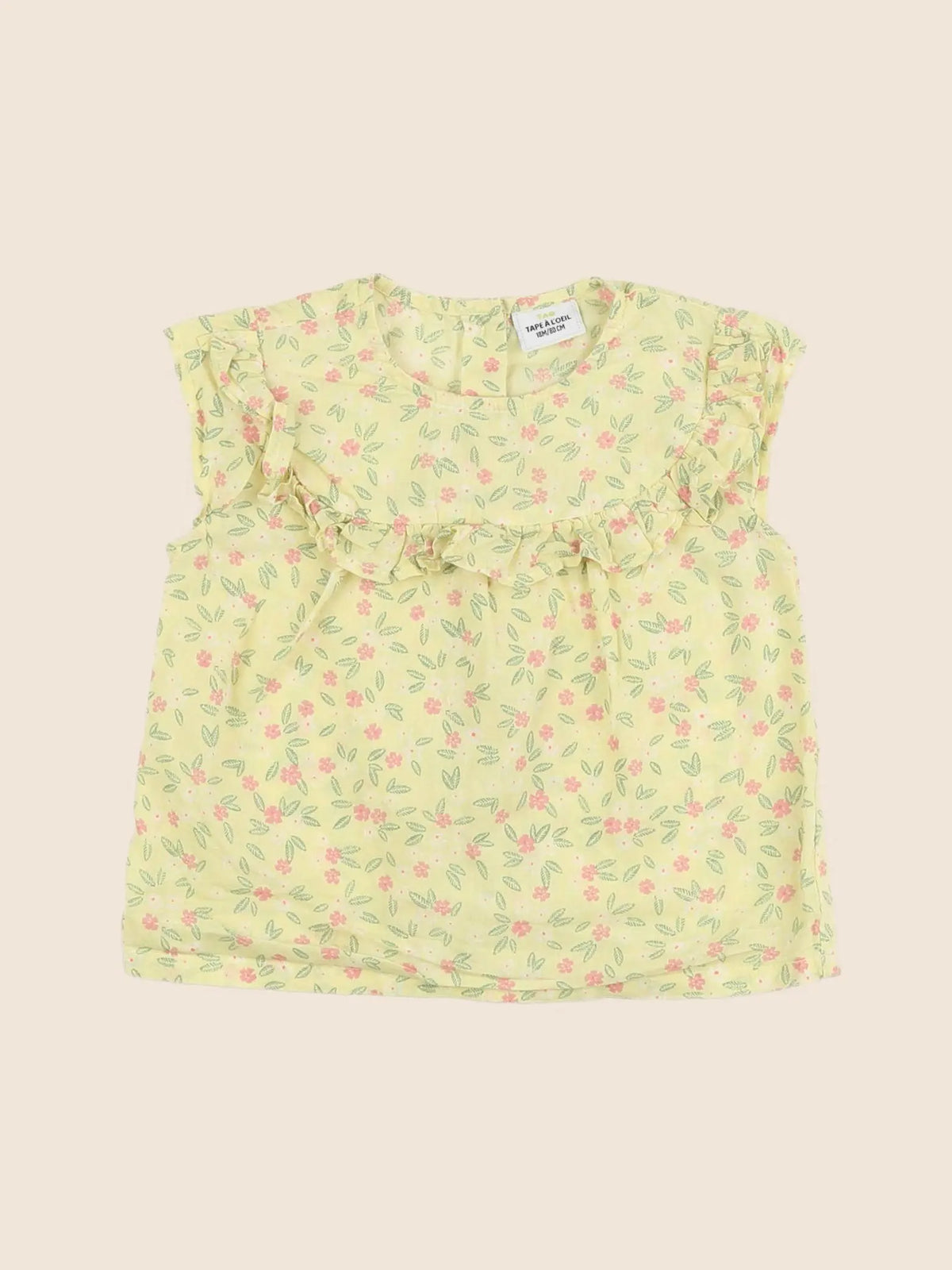 Tape à l'oeil - blouse jaune - 18 mois