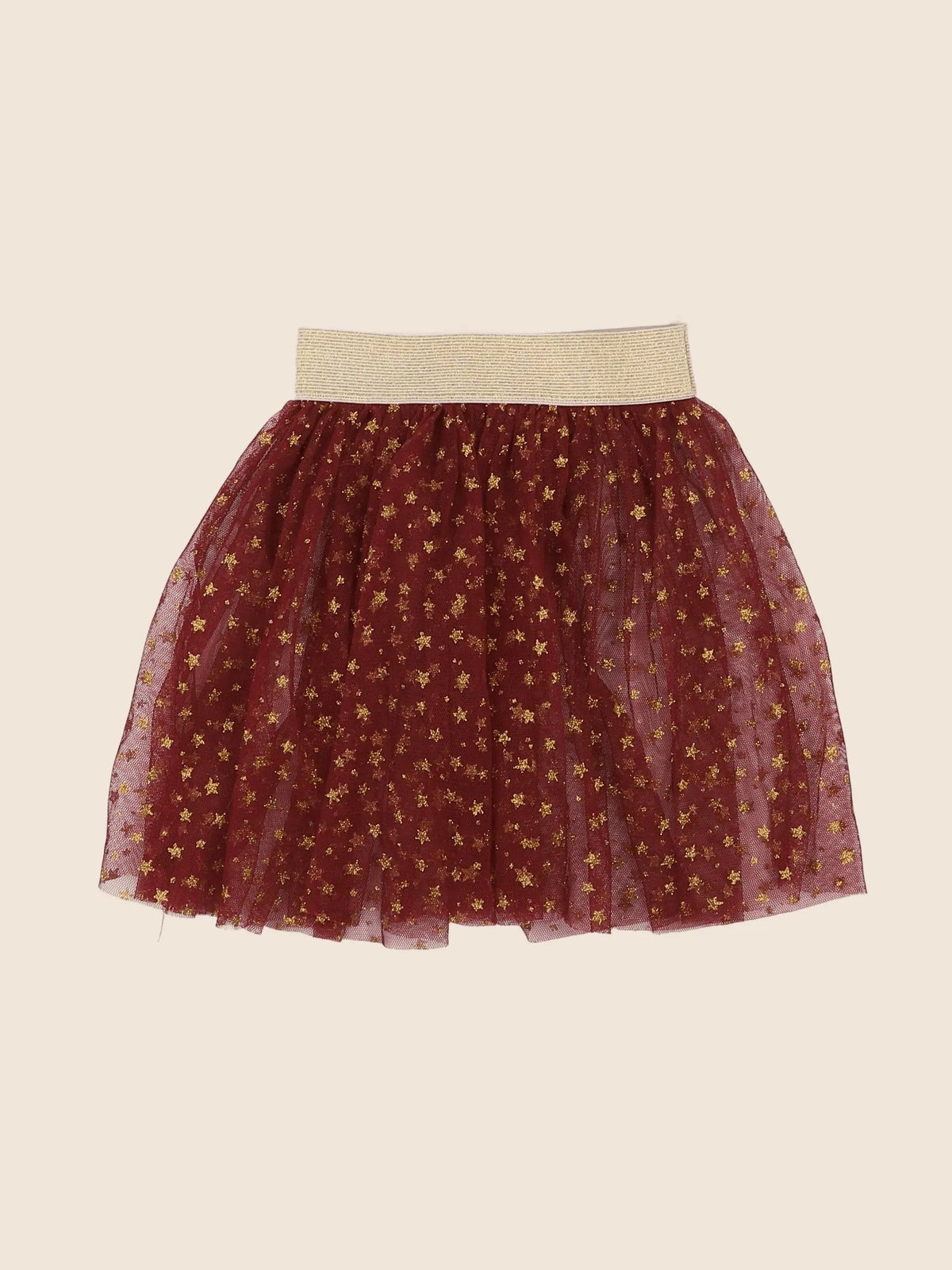 Vertbaudet - jupe or, rouge - 2 ans