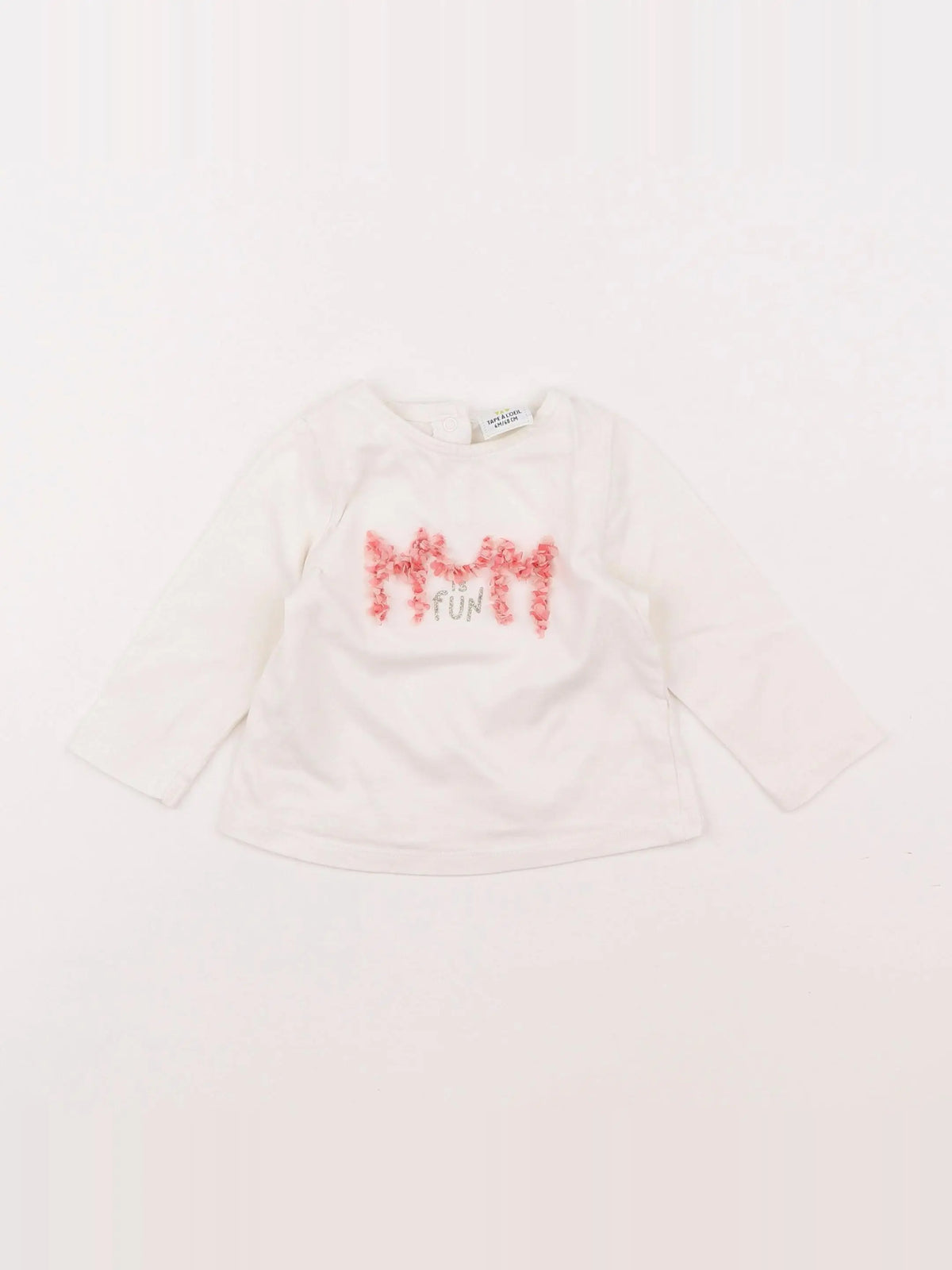 Tape à l'oeil - tee-shirt blanc - 6 mois