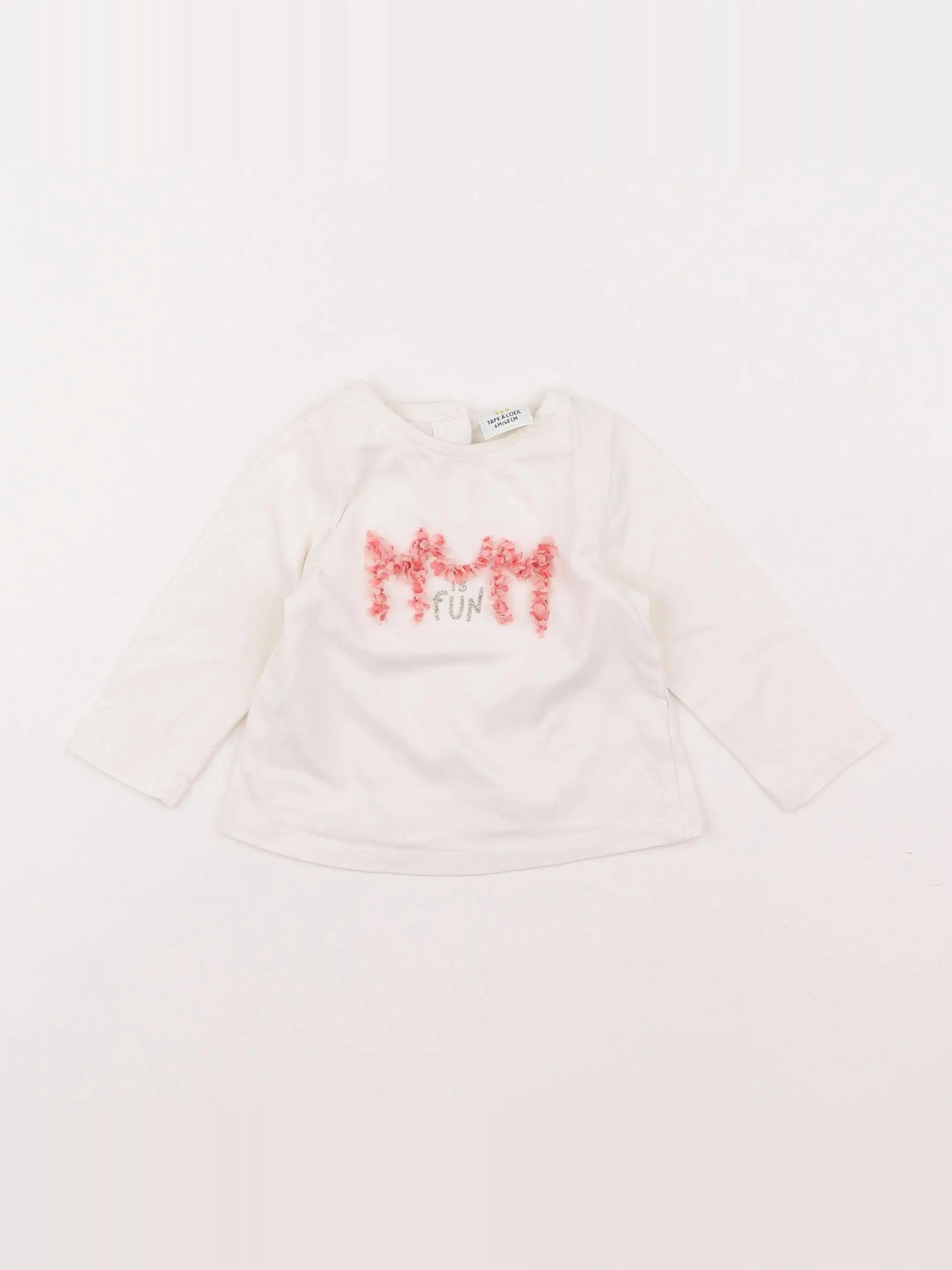 Tape à l'oeil - tee-shirt blanc - 6 mois