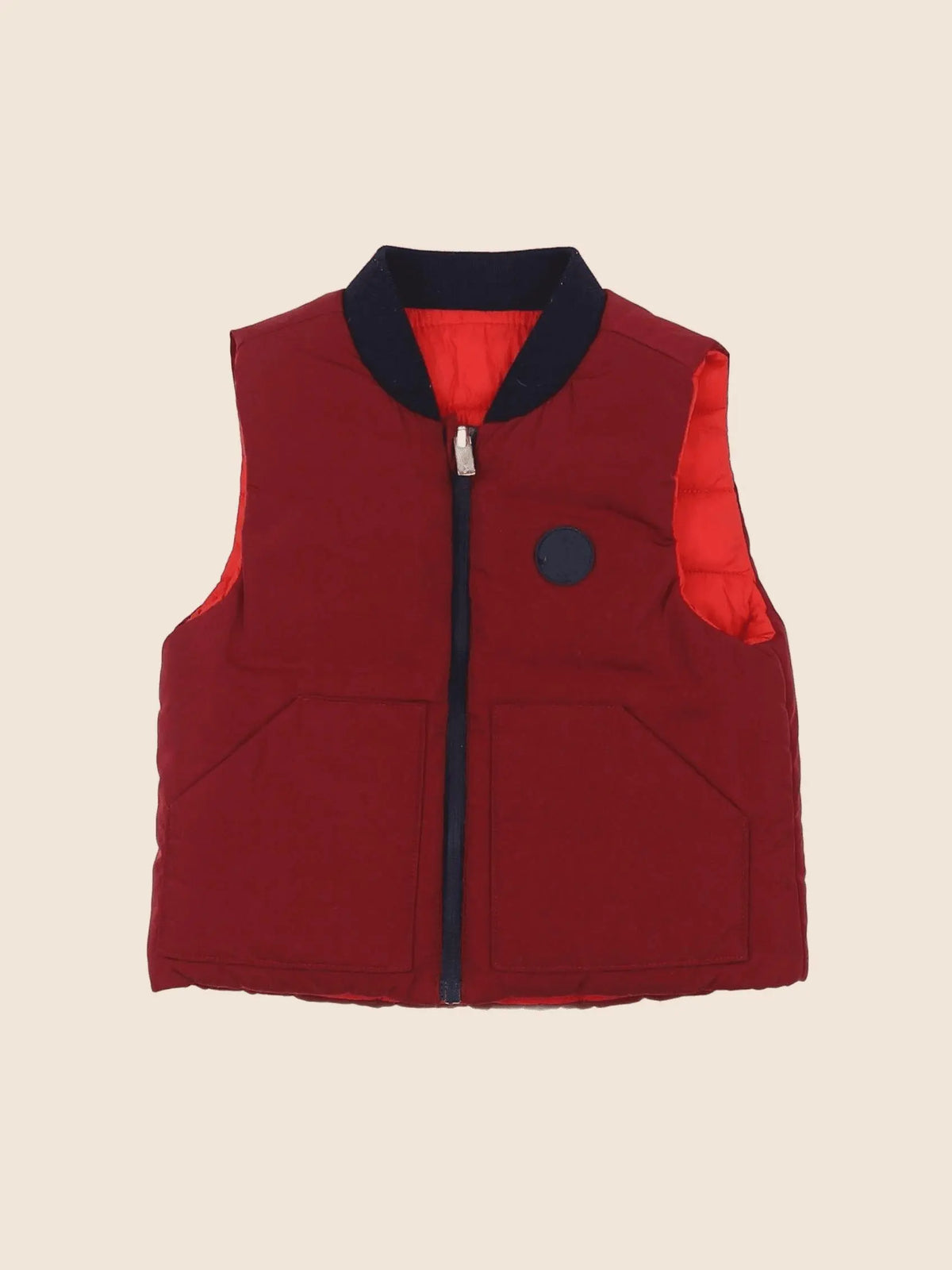 Jacadi - doudoune réversible rouge - 12 mois