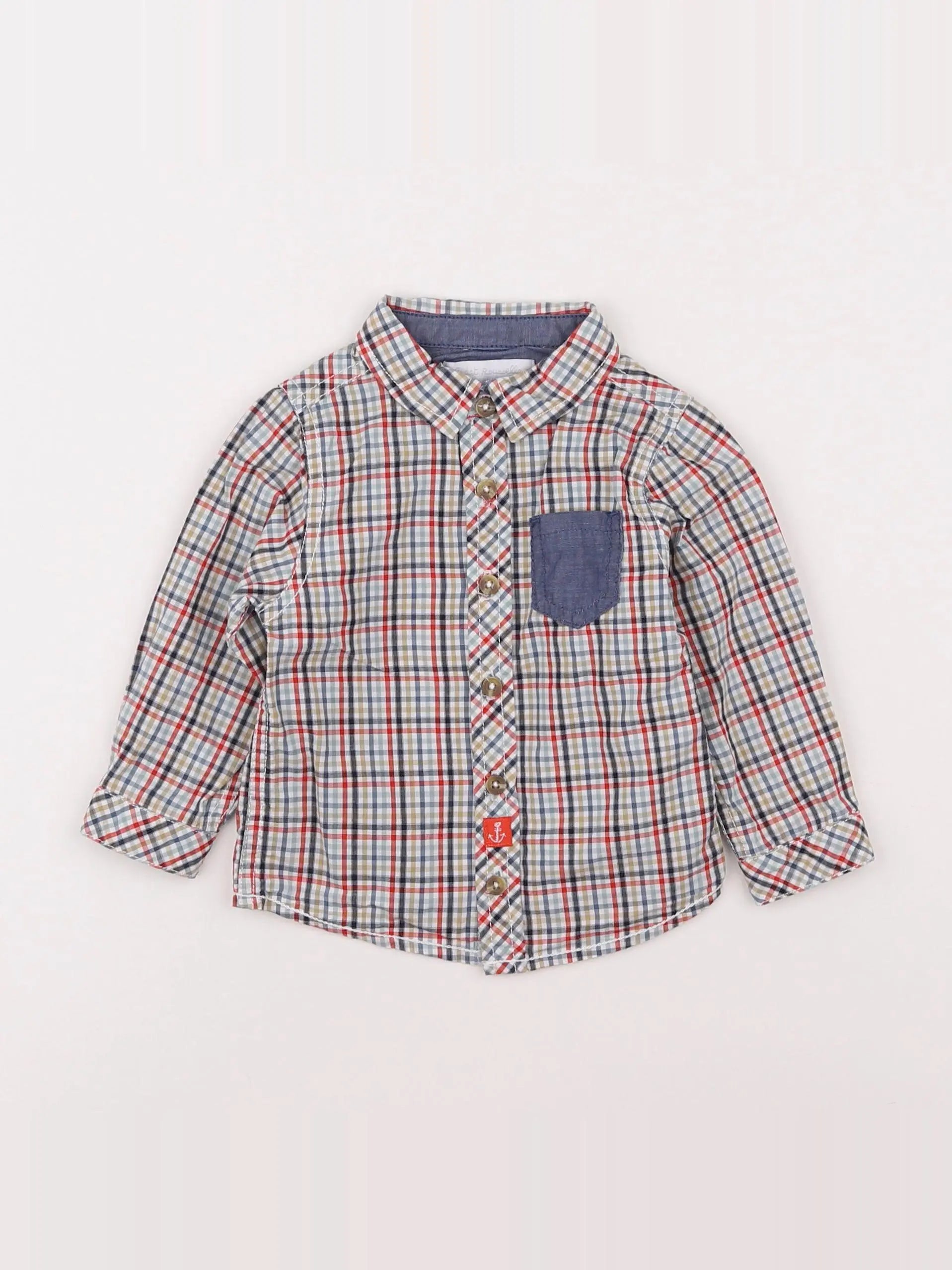 Cadet Rousselle - chemise multicolore - 6 mois