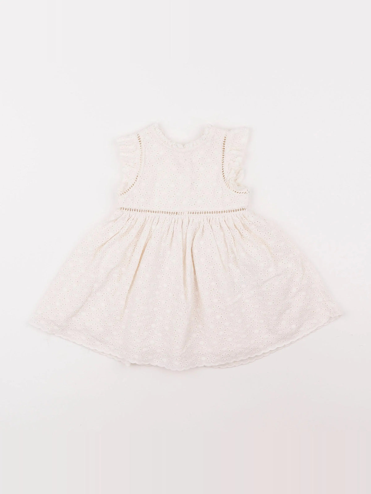 Vertbaudet - robe blanc - 9 mois