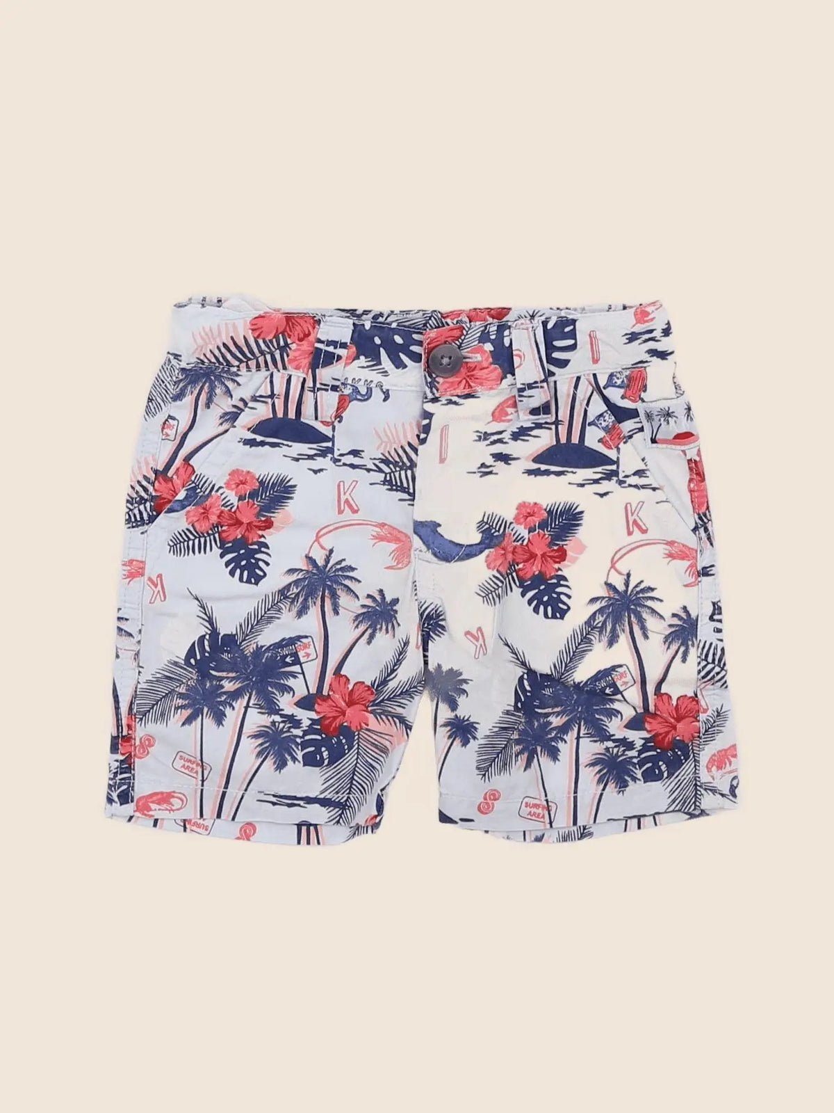 IKKS - short bleu - 6 mois