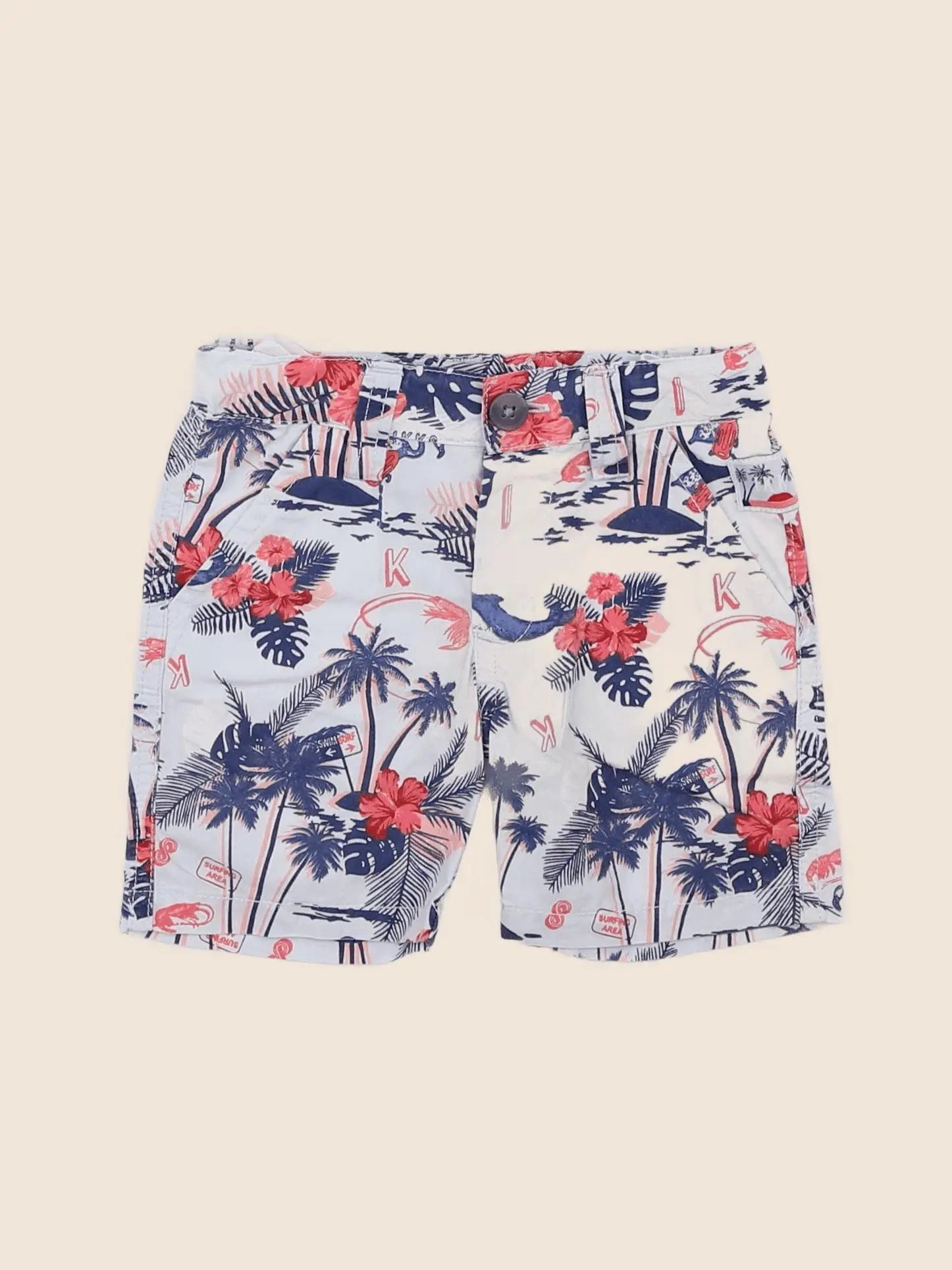 IKKS - short bleu - 6 mois
