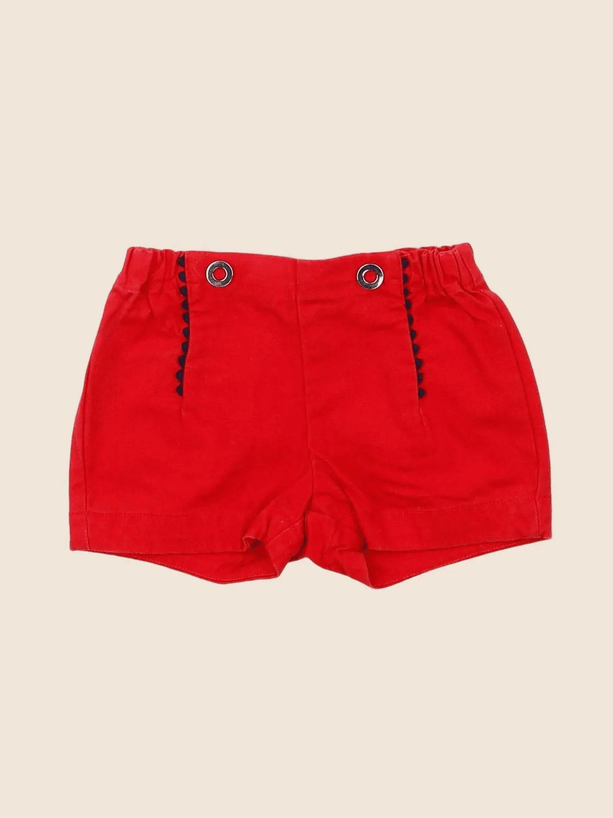 Jacadi - short rouge - 6 mois